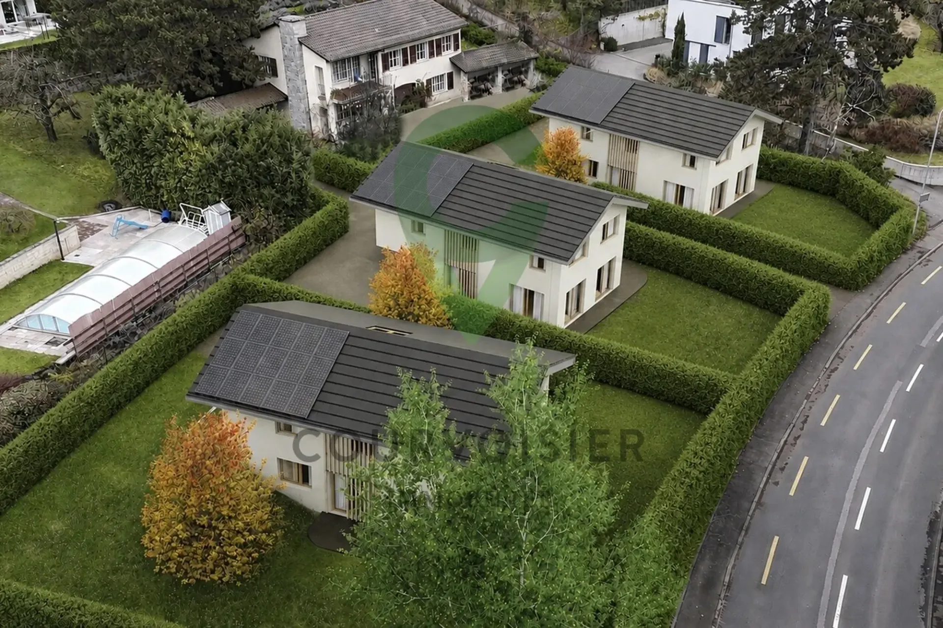 The residence of four - 3 villas with 6.5 rooms in La Tour-de-Peilz