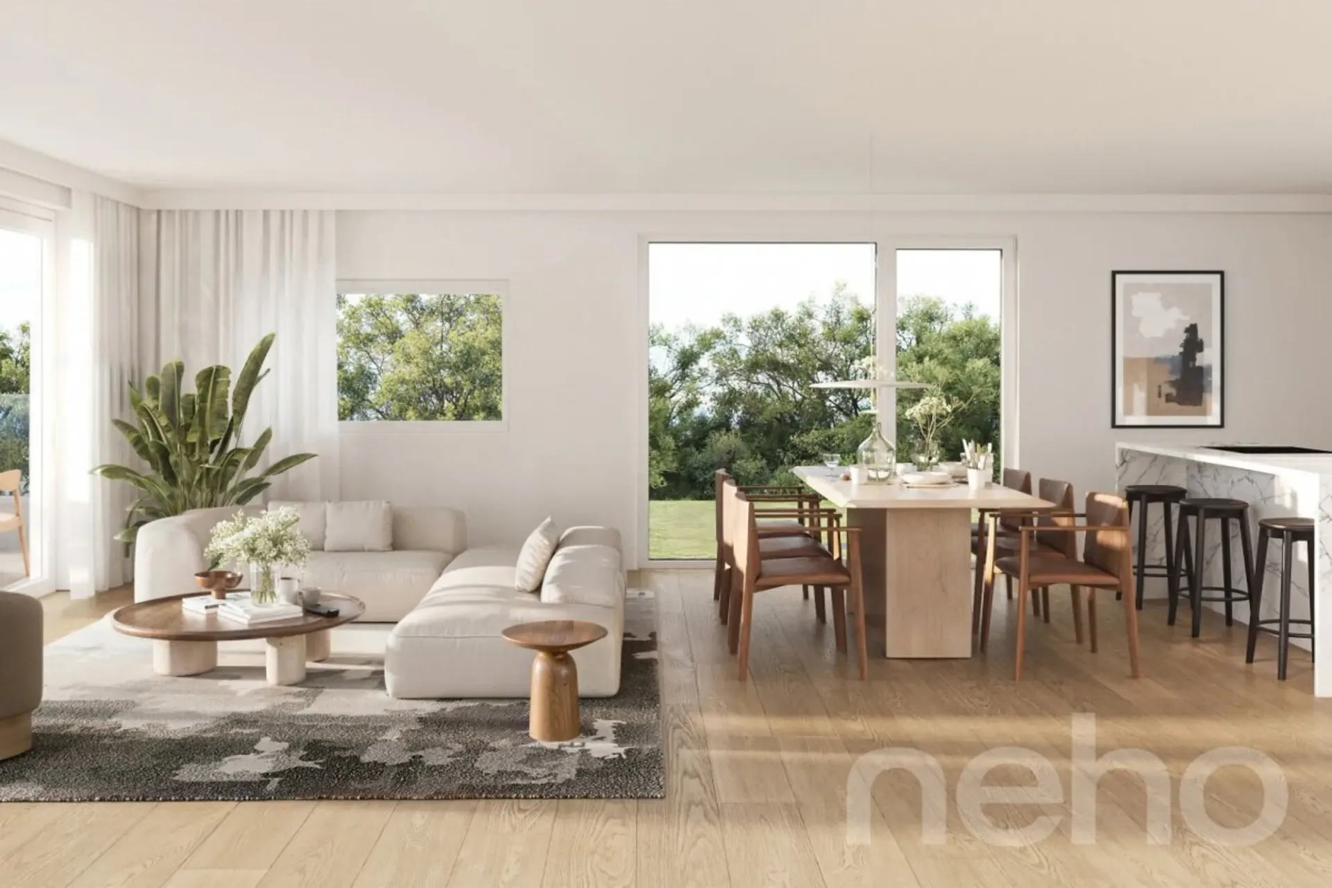Eine moderne Villa in einer ruhigen und privilegierten Umgebung