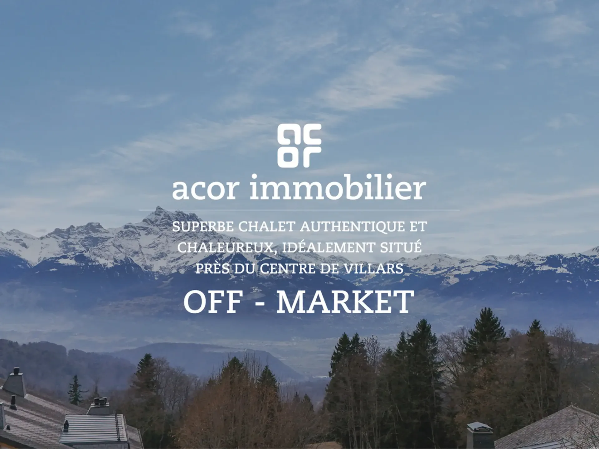 Chalet authentique et raffiné idéalement situé au centre de Villars