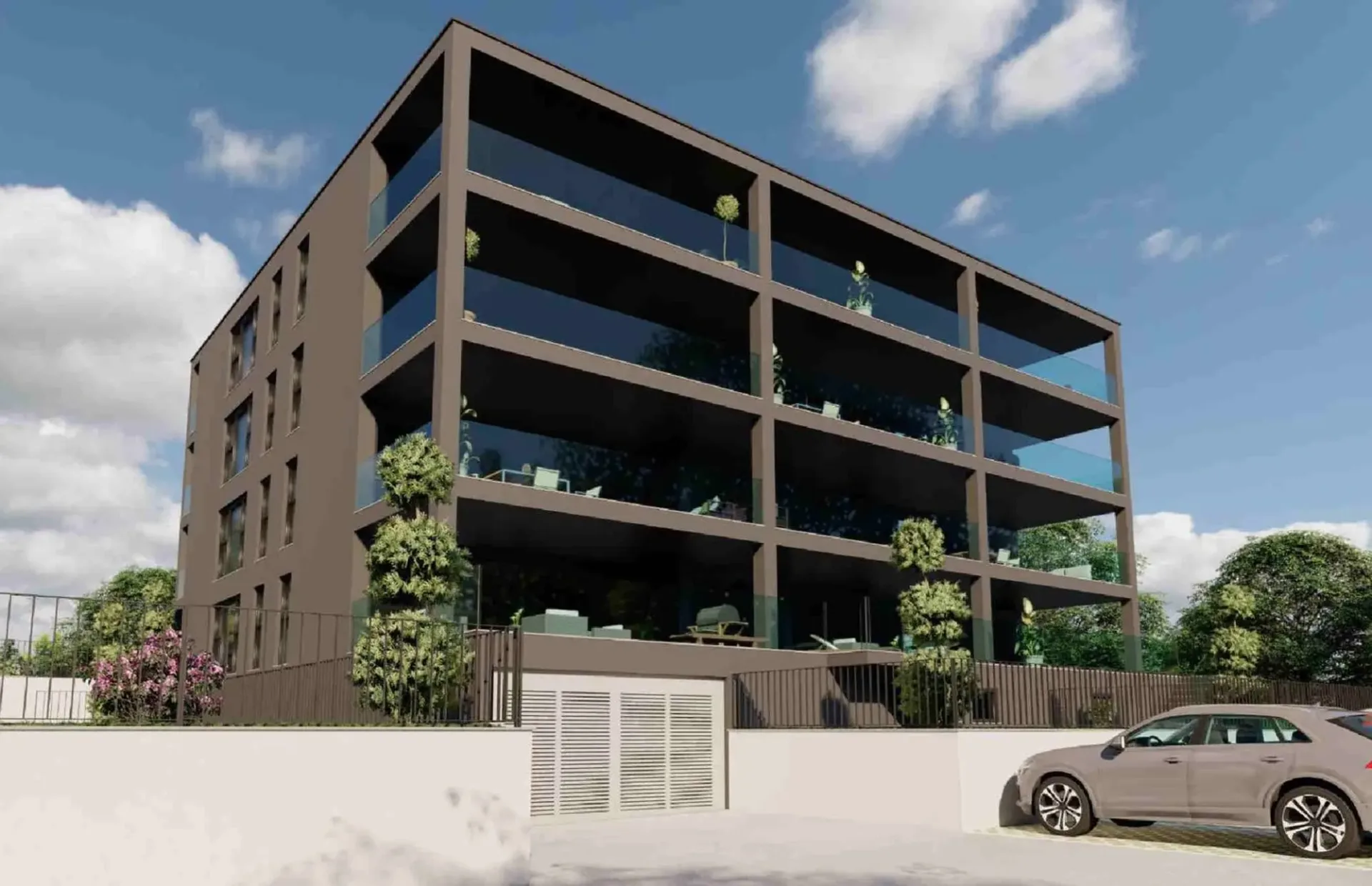 Neue Wohnung mit großem Garten in einer komfortablen und ruhigen Gegend