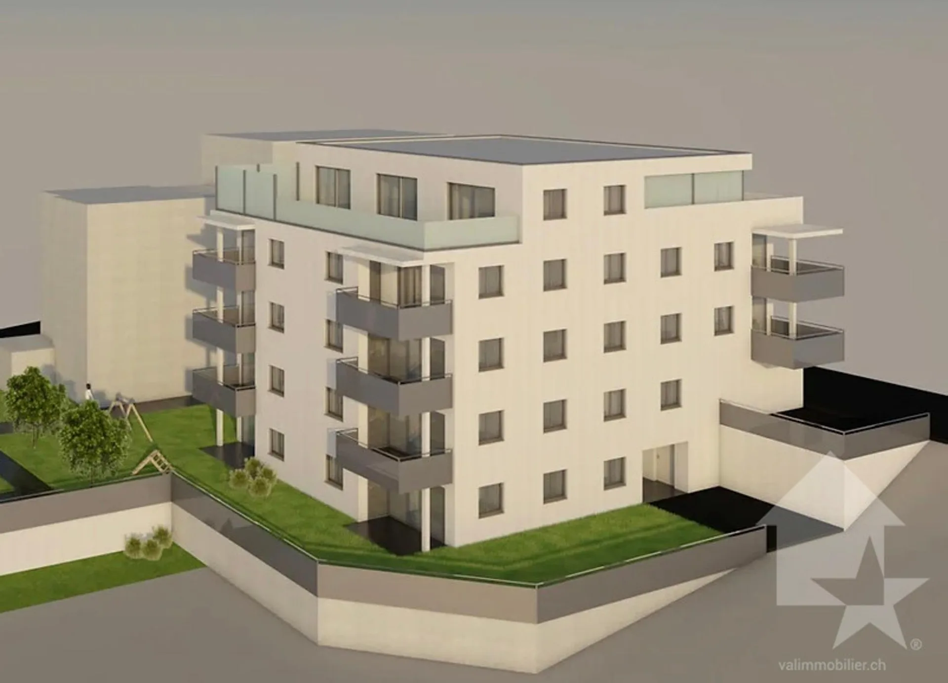 Dachgeschoss mit 4.5 Zimmern, sehr gut gelegen, mit Balkon und Terrasse