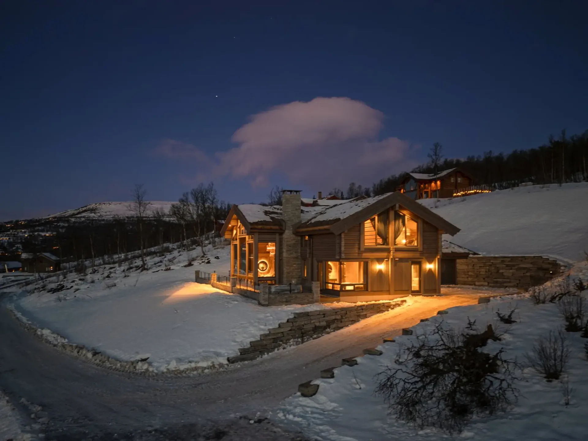 Luxuriöses Bergchalet mit atemberaubendem Bergpanorama in Geilo, Norwegen