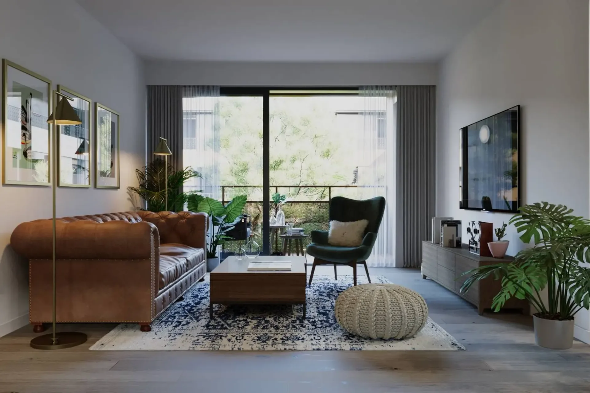Apartment with 5.5 rooms and 120 m² of living space with large terraces
