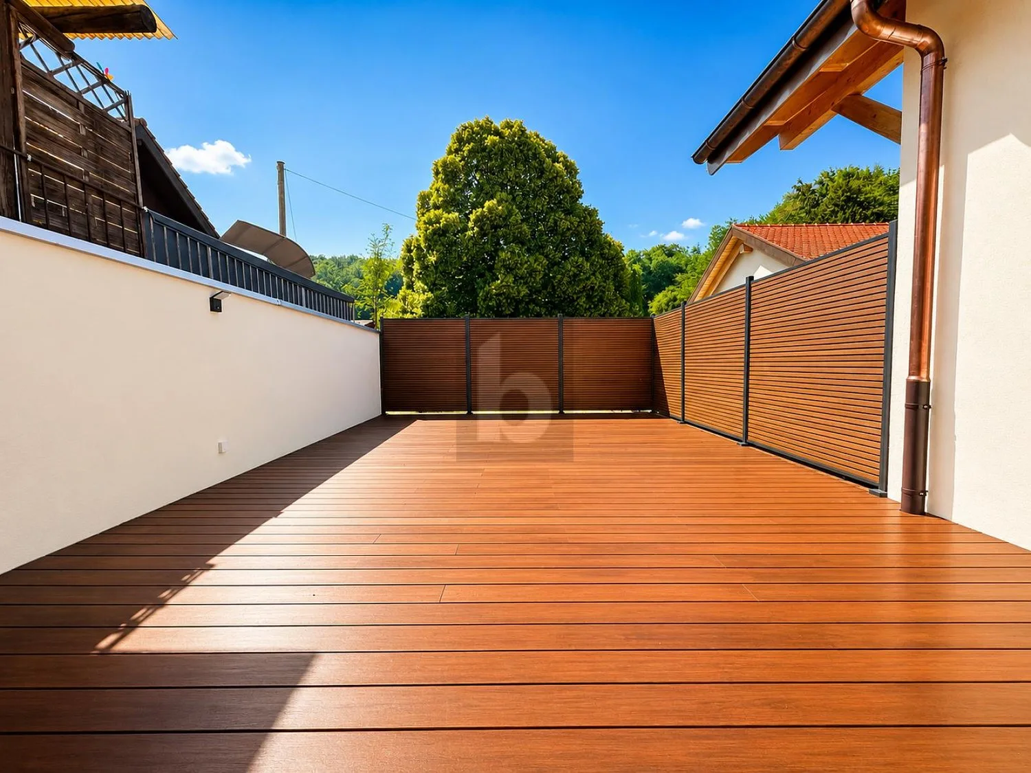 GROßE TERRASSE IN EINEM FRIEDLICHEN RAHMEN