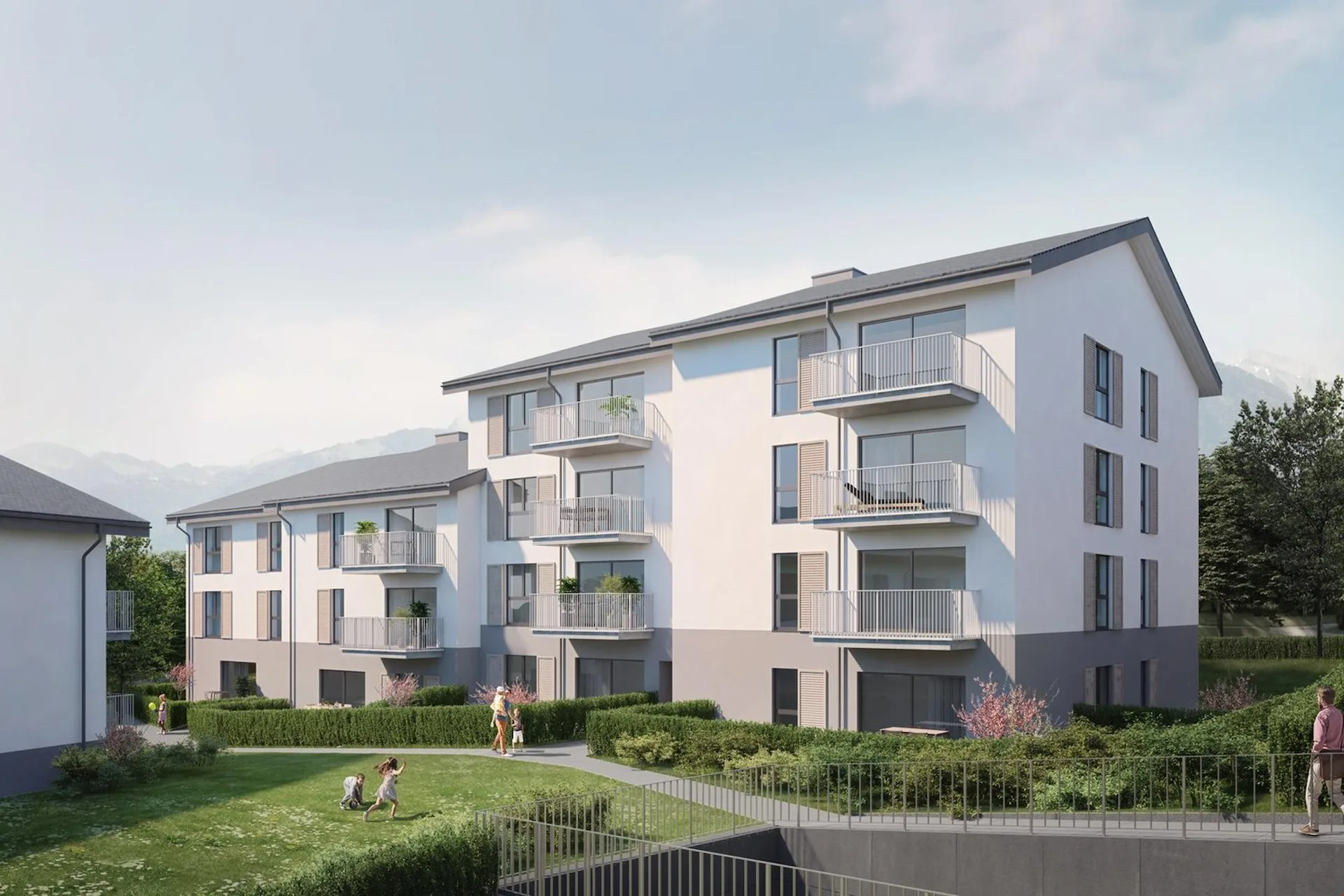 Vouvry - 3.5-Zimmer-Wohnung - Residenz Le Bourg - Lot B1.34 - Attika