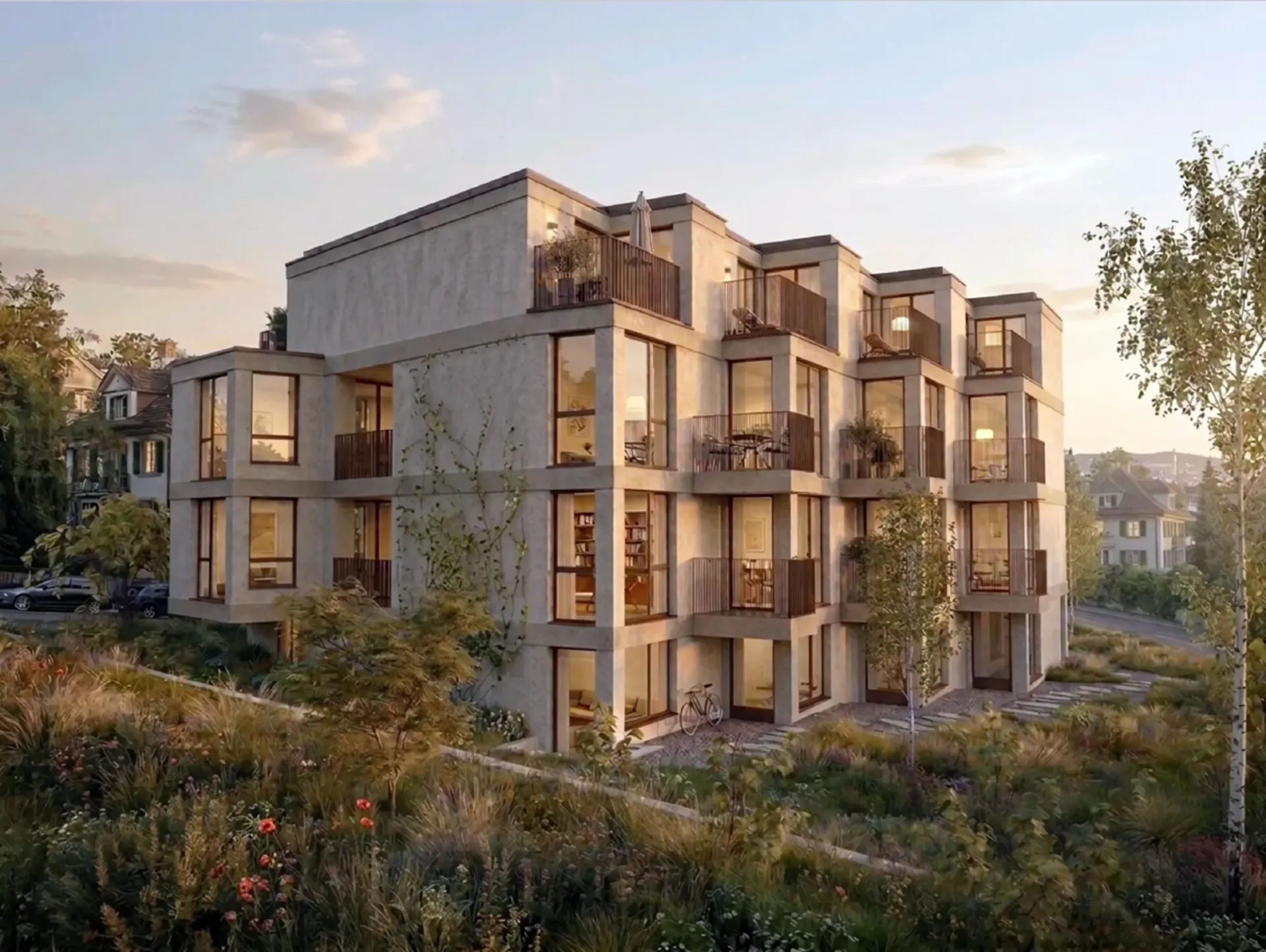 Appartamento moderno di 1,5 locali con balcone a Zürich-Affoltern