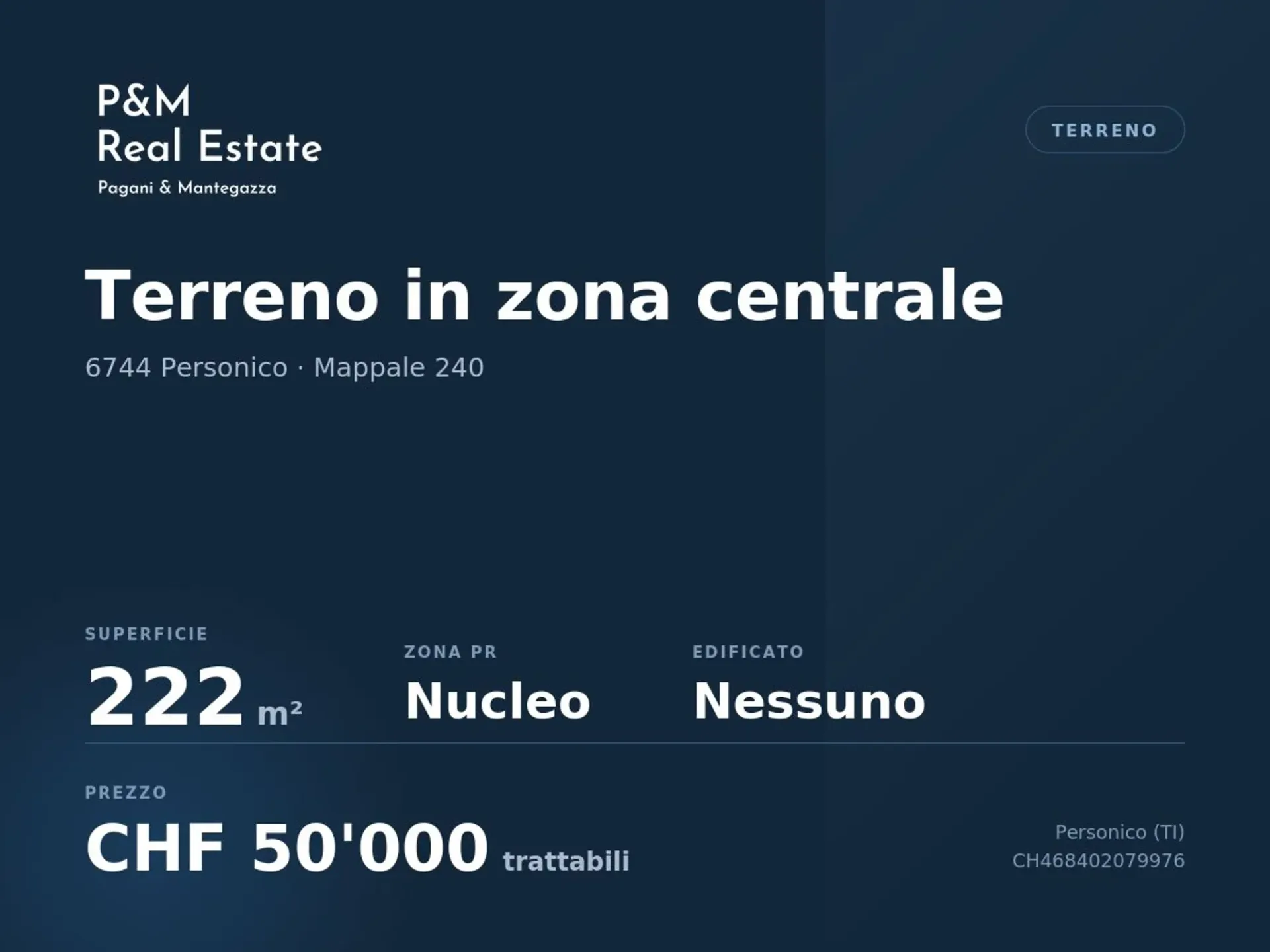 Personico — 222 m² plot of land