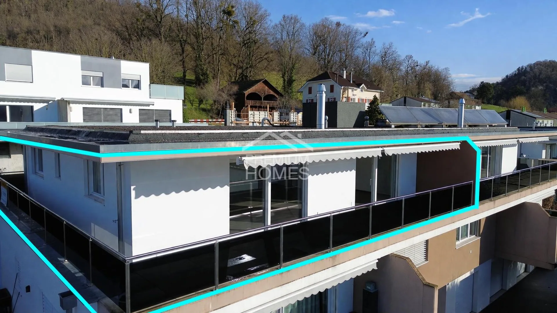 Helles Dachgeschoss mit Panoramablick