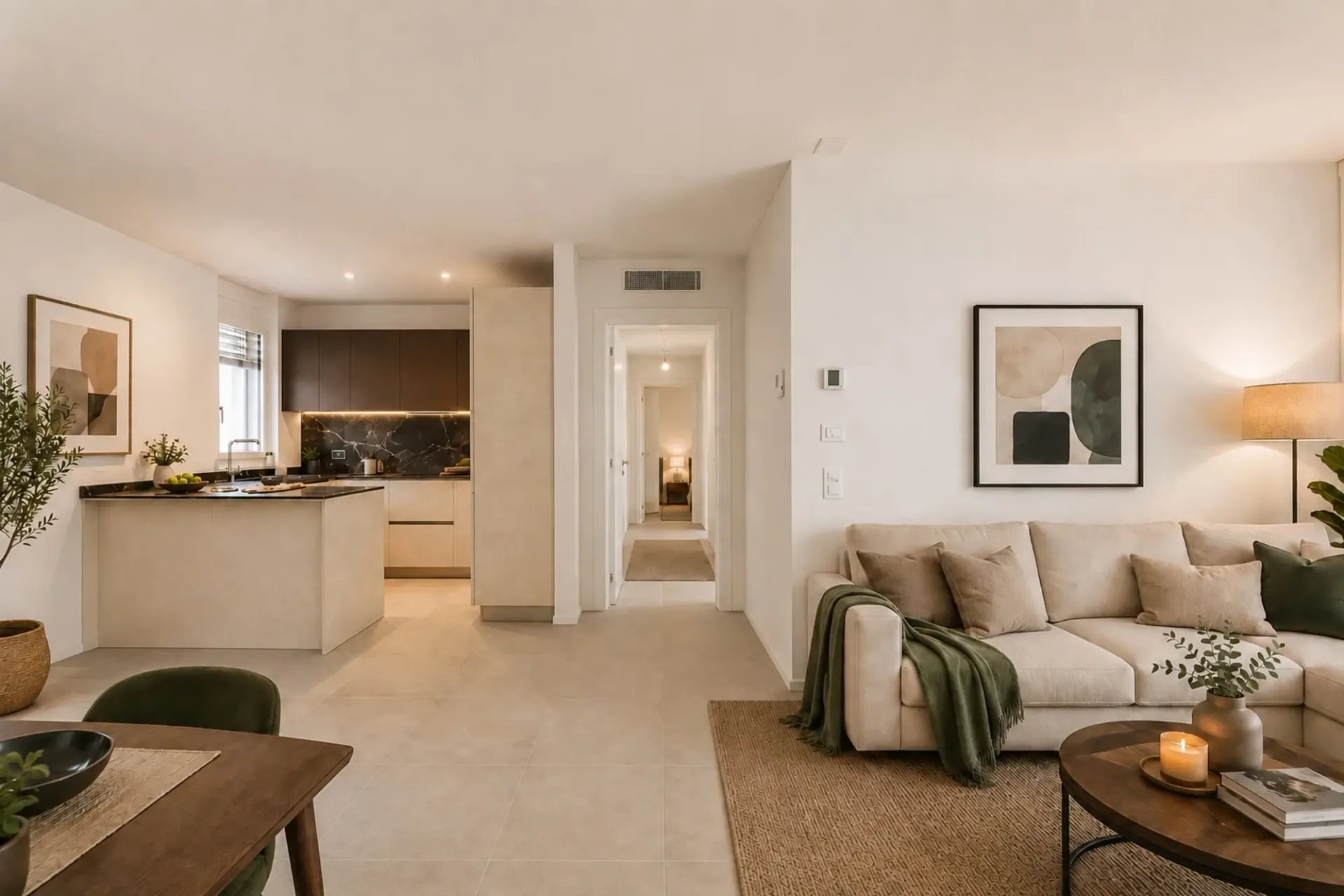 Neuestes 2,5-Zimmer-Apartment im letzten Stock mit Panoramaterrasse