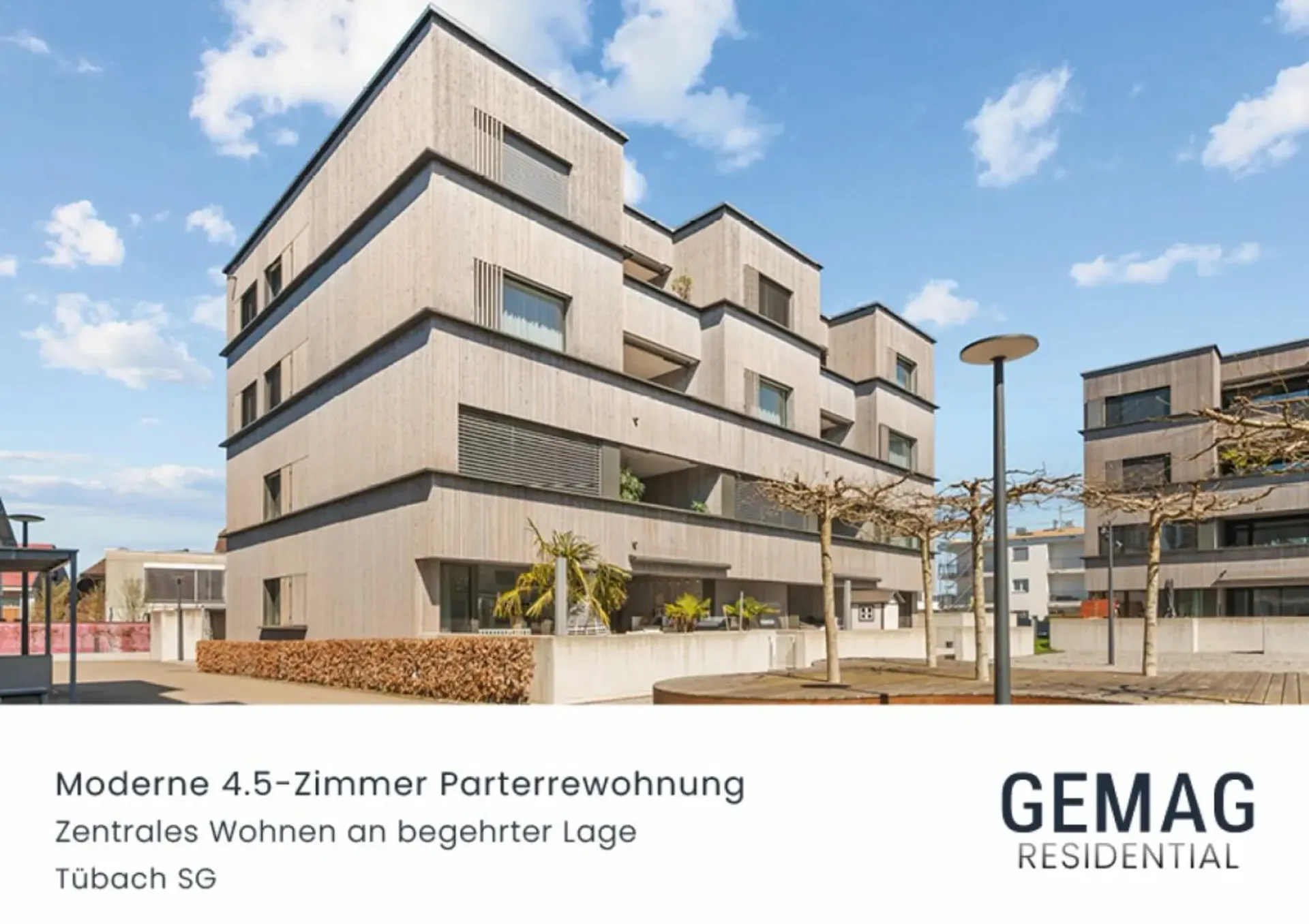 Moderne 4.5-Zimmer-Parterrewohnung - Zentrales Wohnen an begehrter Lage