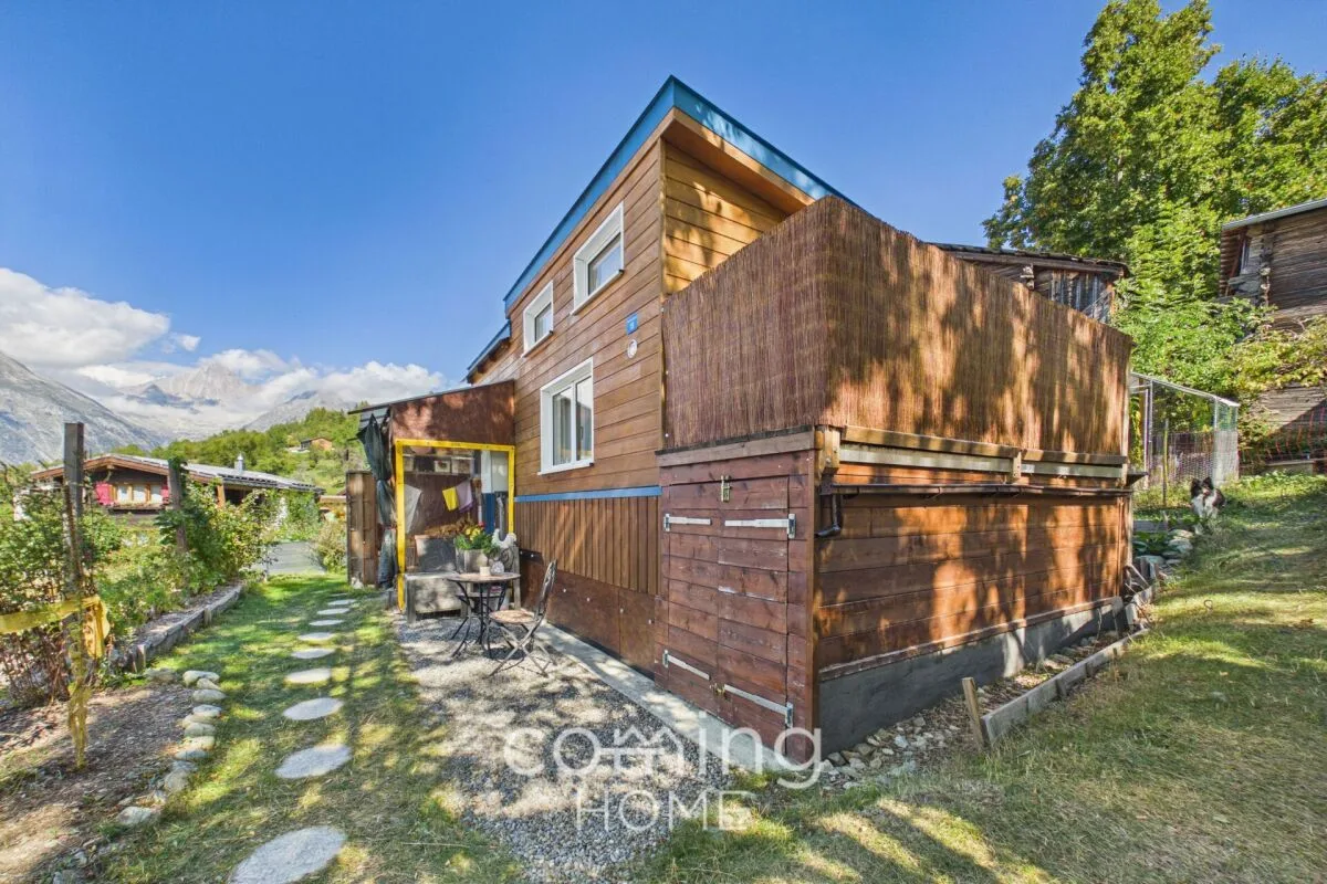 ÖKO-Tiny House in Bürchen mit Grundstück W3 und Bergsicht