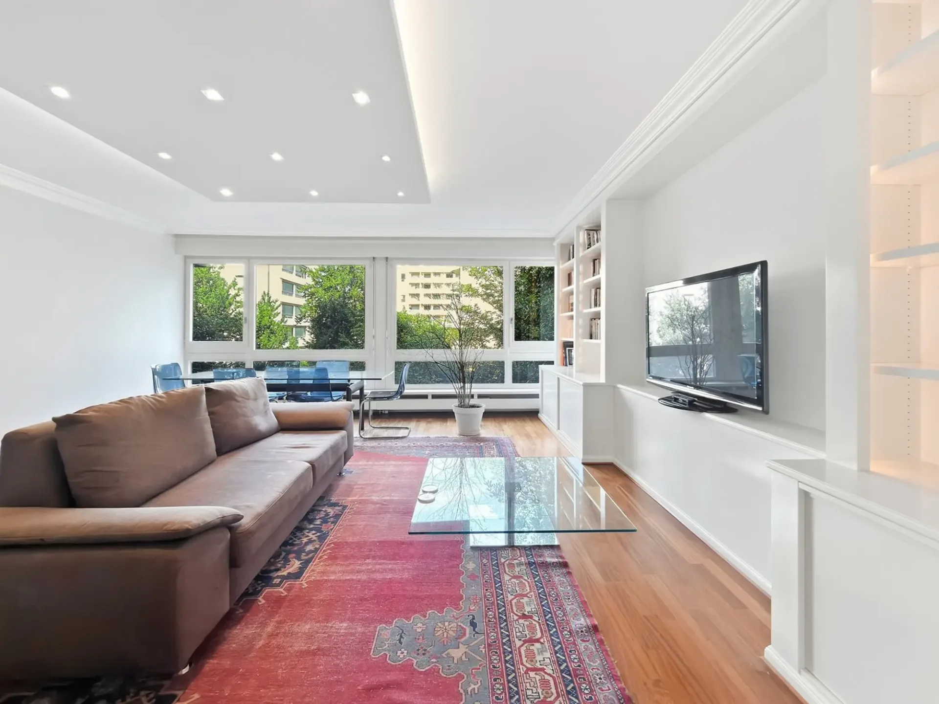 Helles, möbliertes 3-Zimmer-Apartment mit Balkon – Route de Florissant, Genf