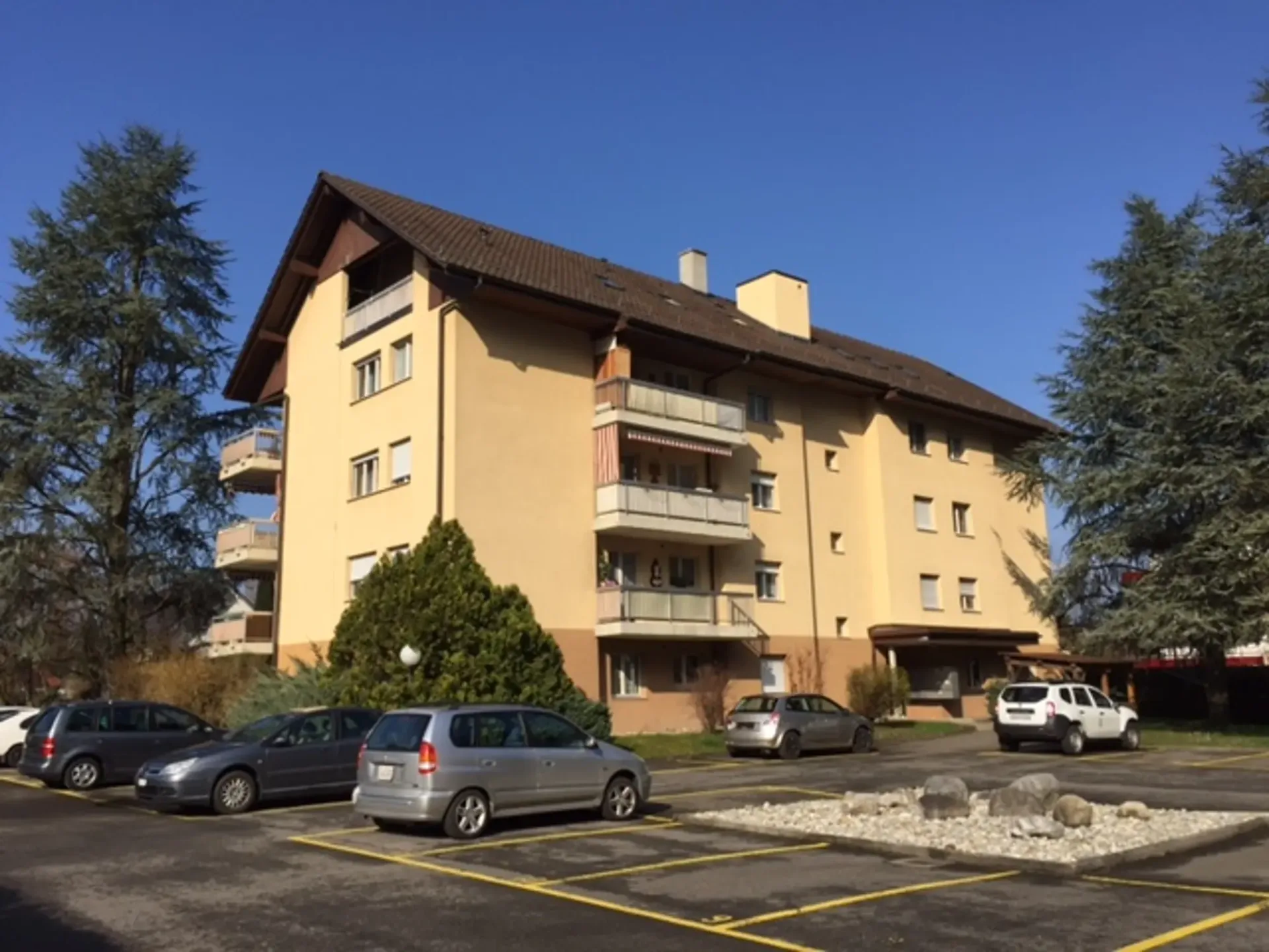 Parkplatz in der Nähe der Stadtmitte