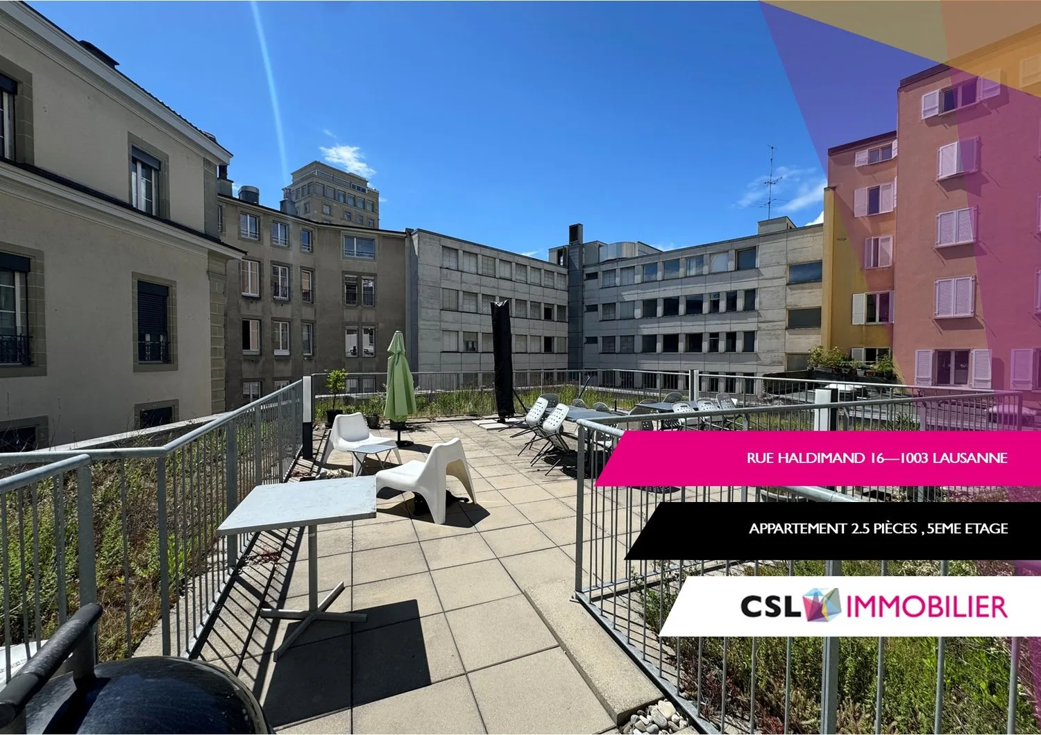 Helles 2.5-Zimmer-Wohnung mit Balkon im Herzen von Lausanne