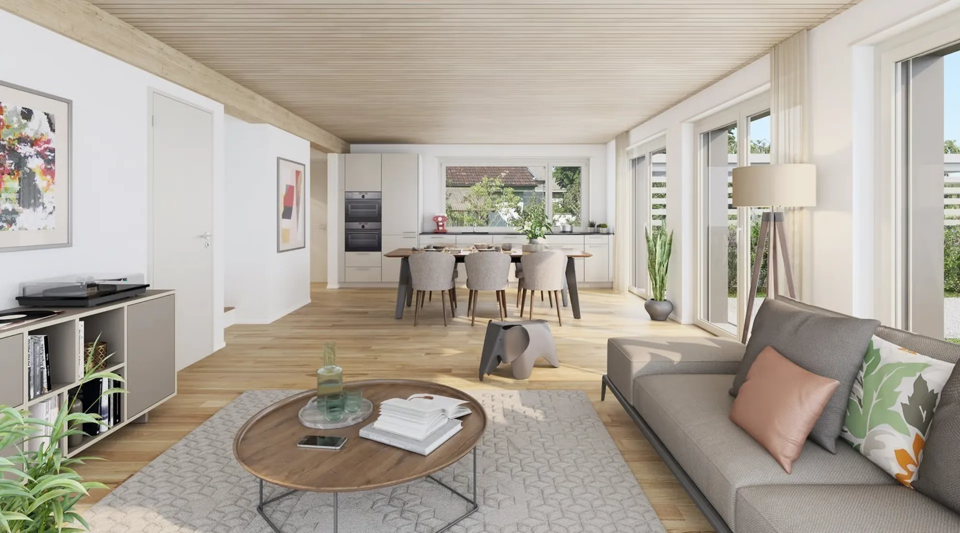 Attractive new building in Volketswil: 3.5 (4.5)-room house with private garden