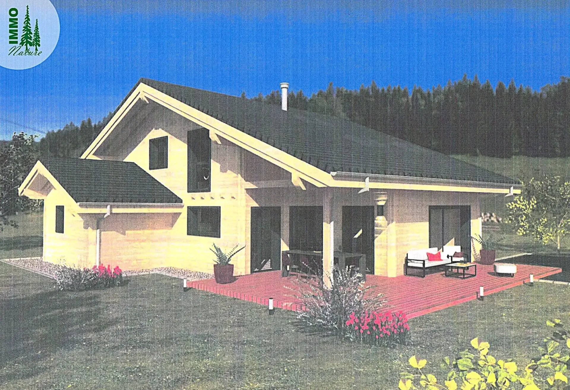 Dès 2025, à vendre six maisons/chalets au confort moderne, 3 modèles ou selon vos plans