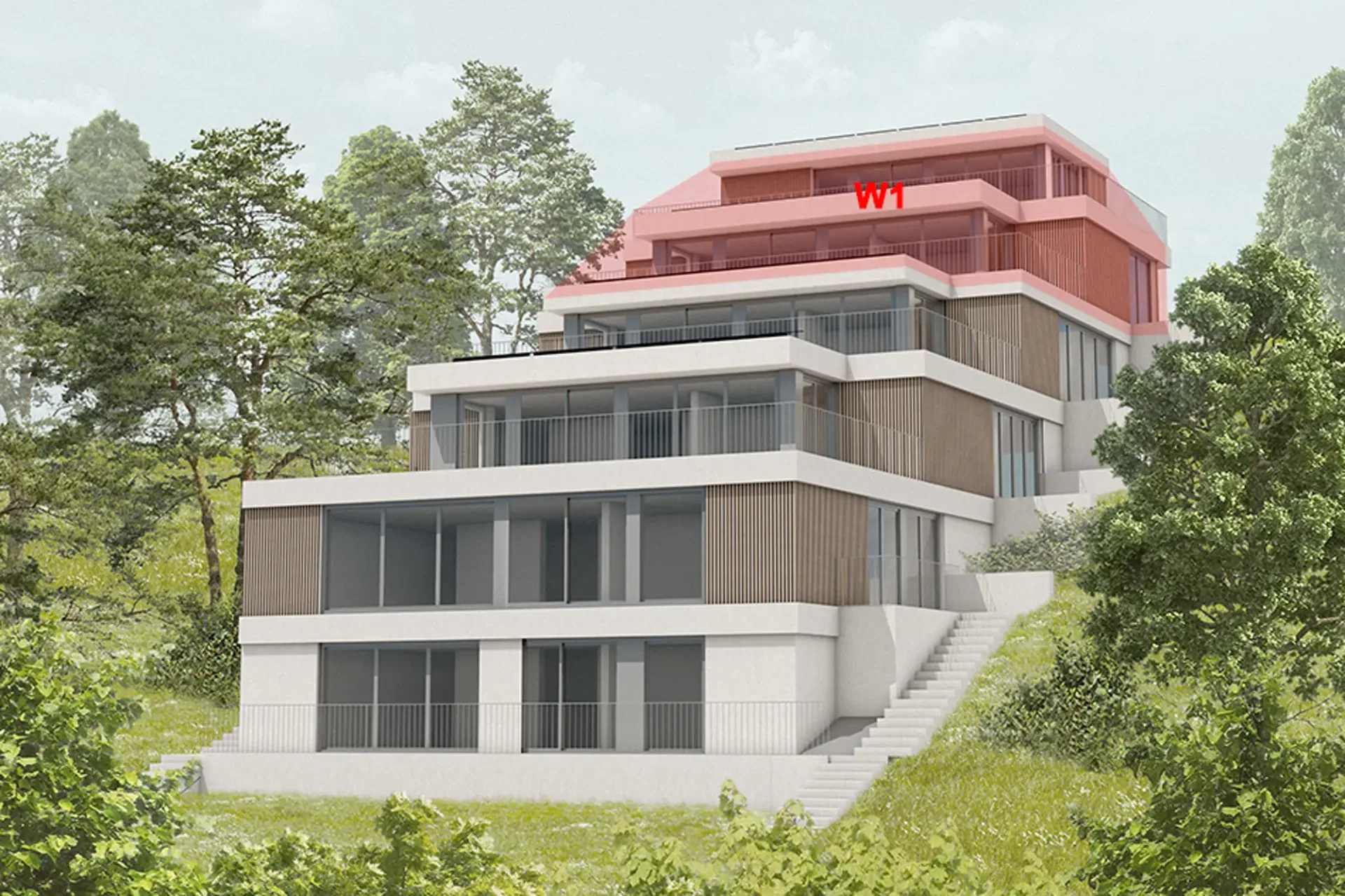 First rental - Exclusive 3.5 room maisonette apartment with a view of Binningen - W1