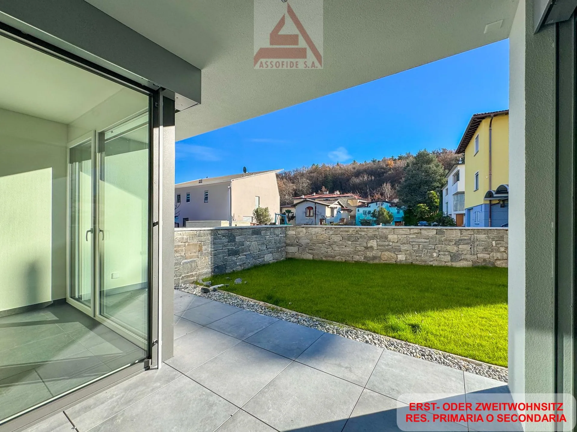 Neue Wohnung in Losone mit 4.5 Zimmern und Garten