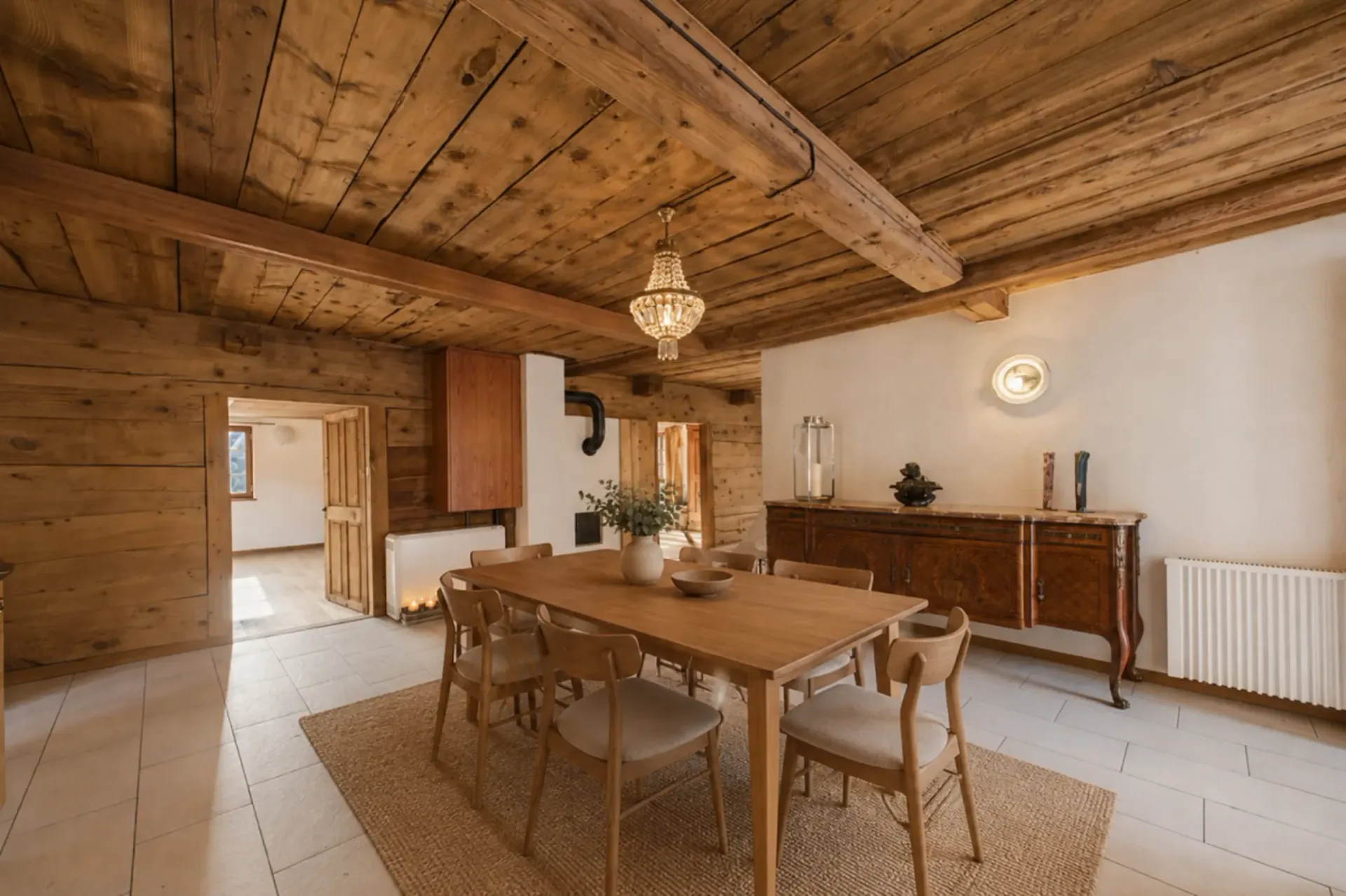 Sanierte 3.5 Zimmer Wohnung im Chalet Stil in Törbel - sonnige Hanglage mit Bergsicht