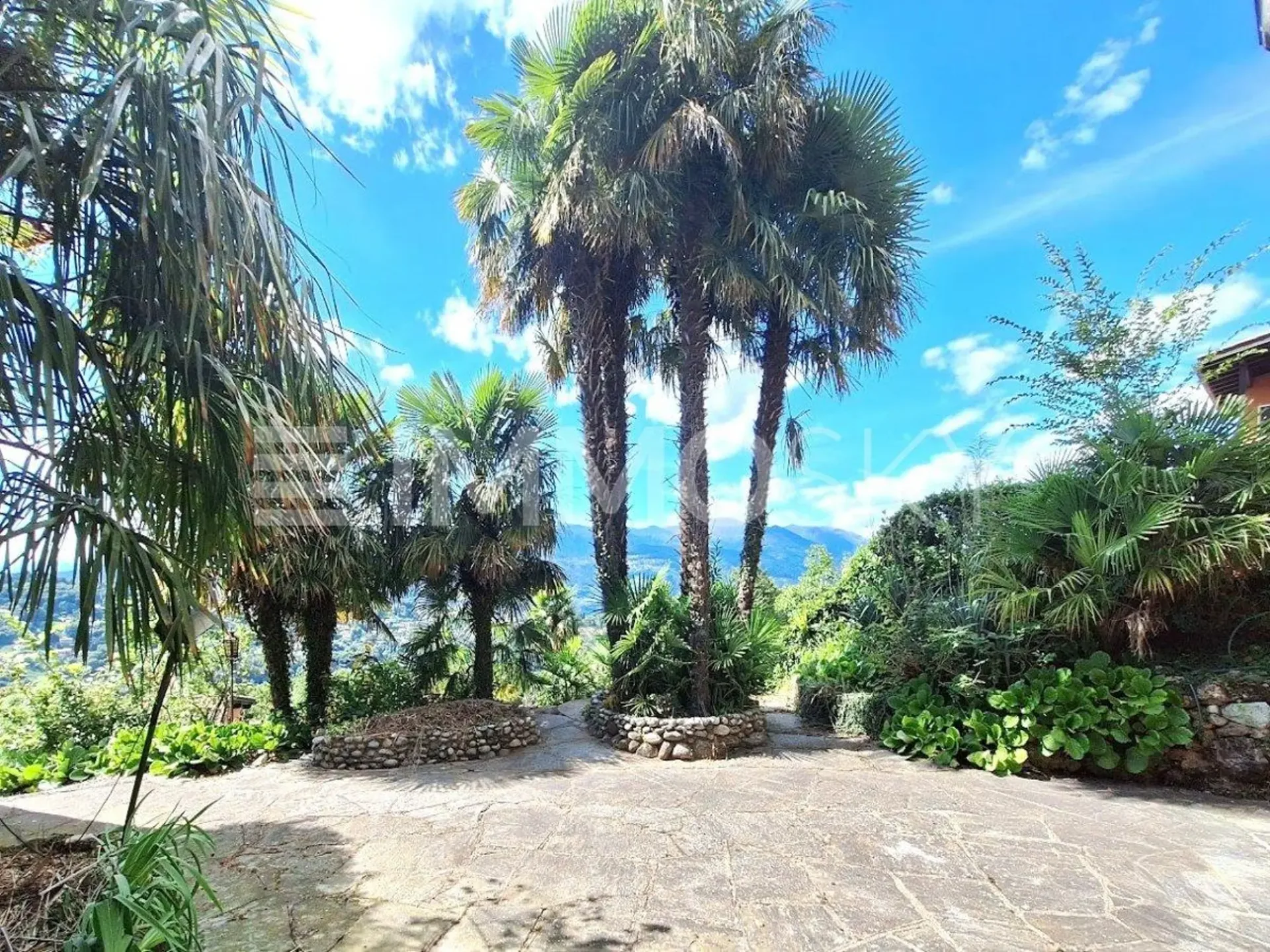 Schwimmbad, Garten und helle Räume