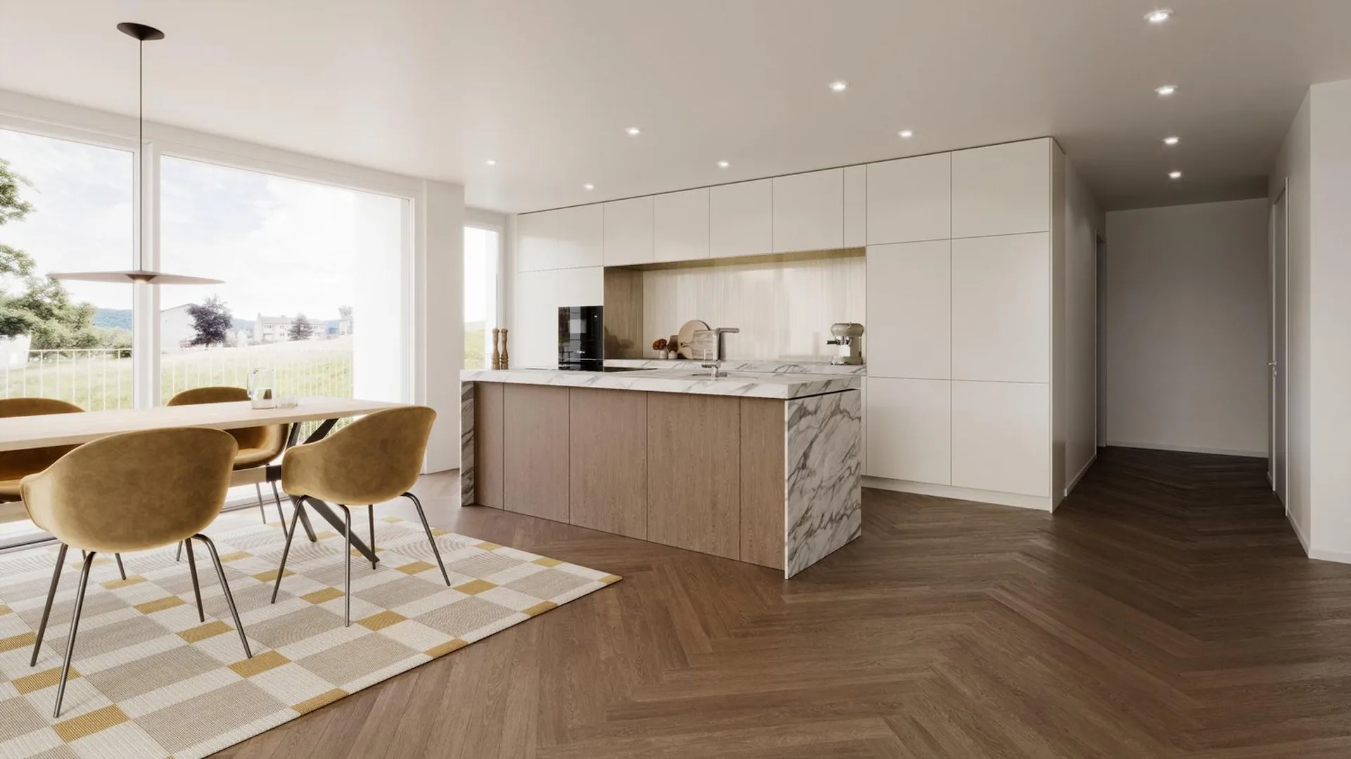 Moderne 4.5-Zimmer-Wohnung mit Südbalkon in Zürich Witikon