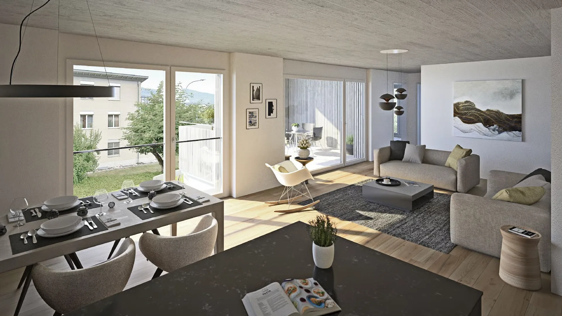 Newly built apartment: 3.5-room owner-occupied apartment on the 1st floor