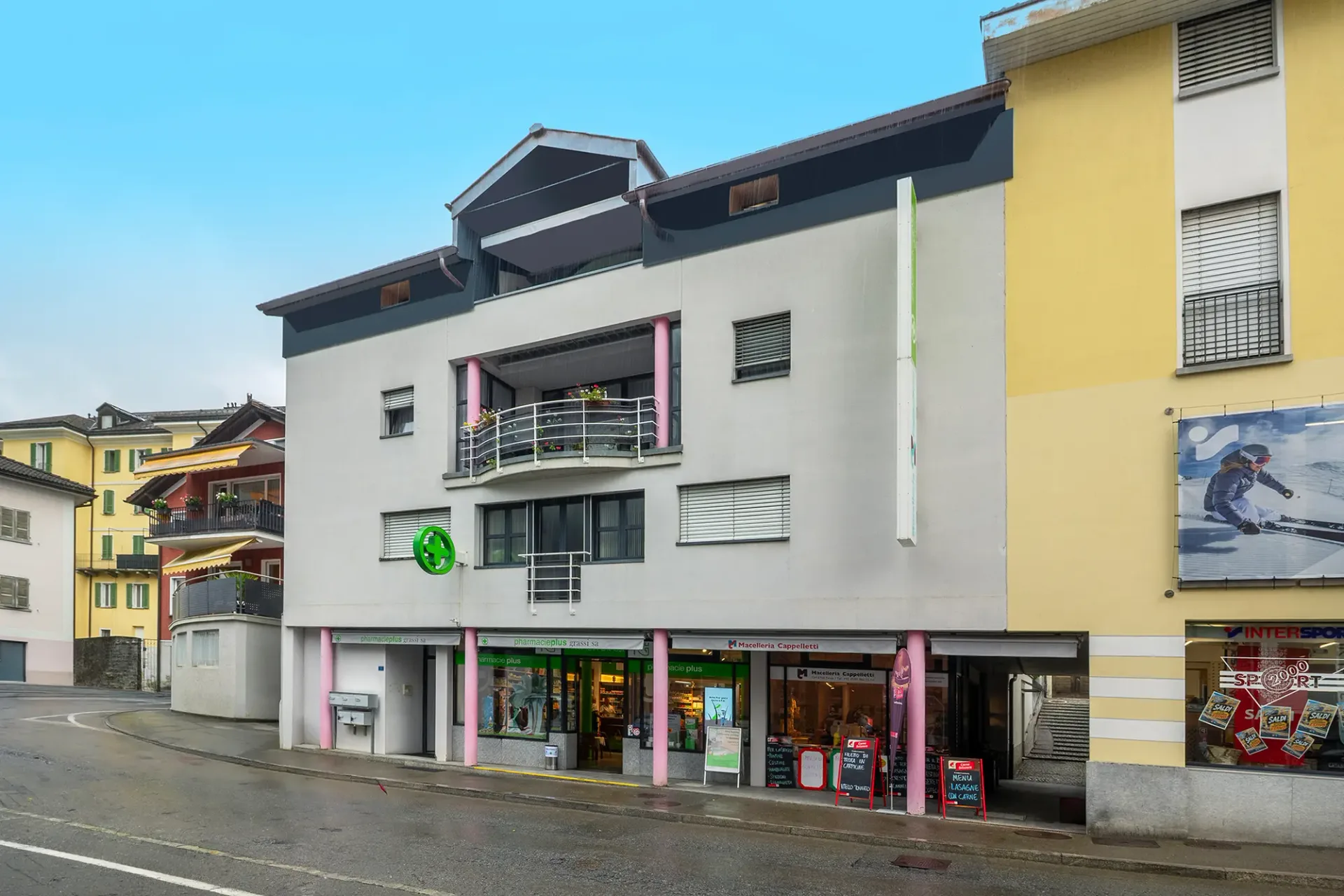 Appartement im letzten Stock im Zentrum