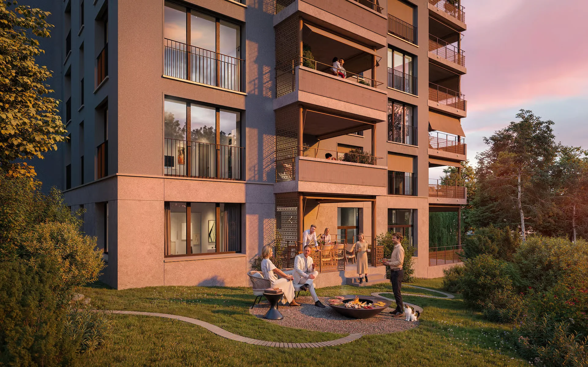Helle 3.5-Zimmer-Gartenwohnung mit Abendsonne