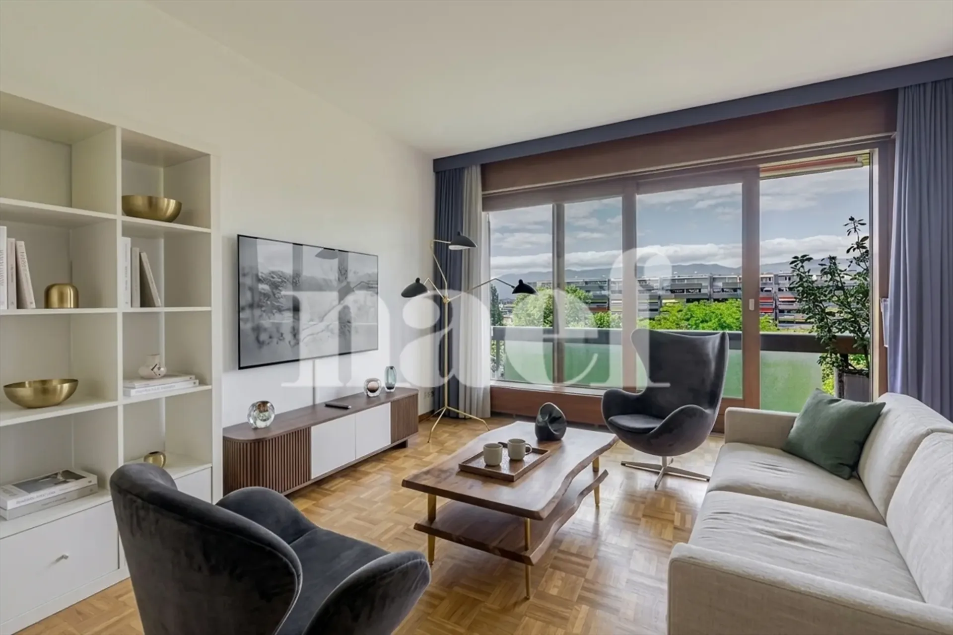 Klein-Saconnex - Helles Apartment mit freier Sicht, nur zwei Schritte von den internationalen Organisationen entfernt