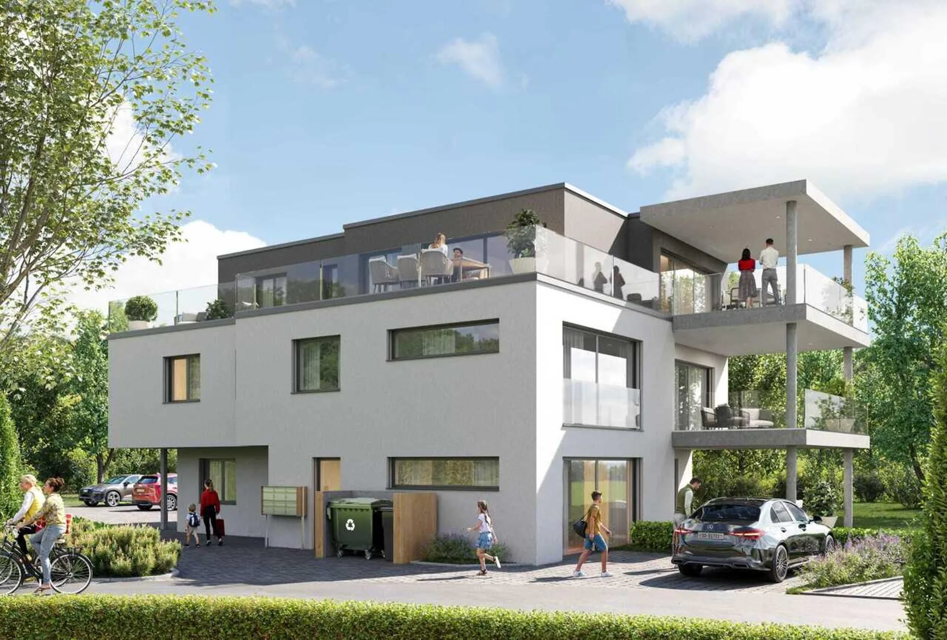4.5 Zimmer EG-Wohnung mit 146m² und gedecktem Sitzplatz