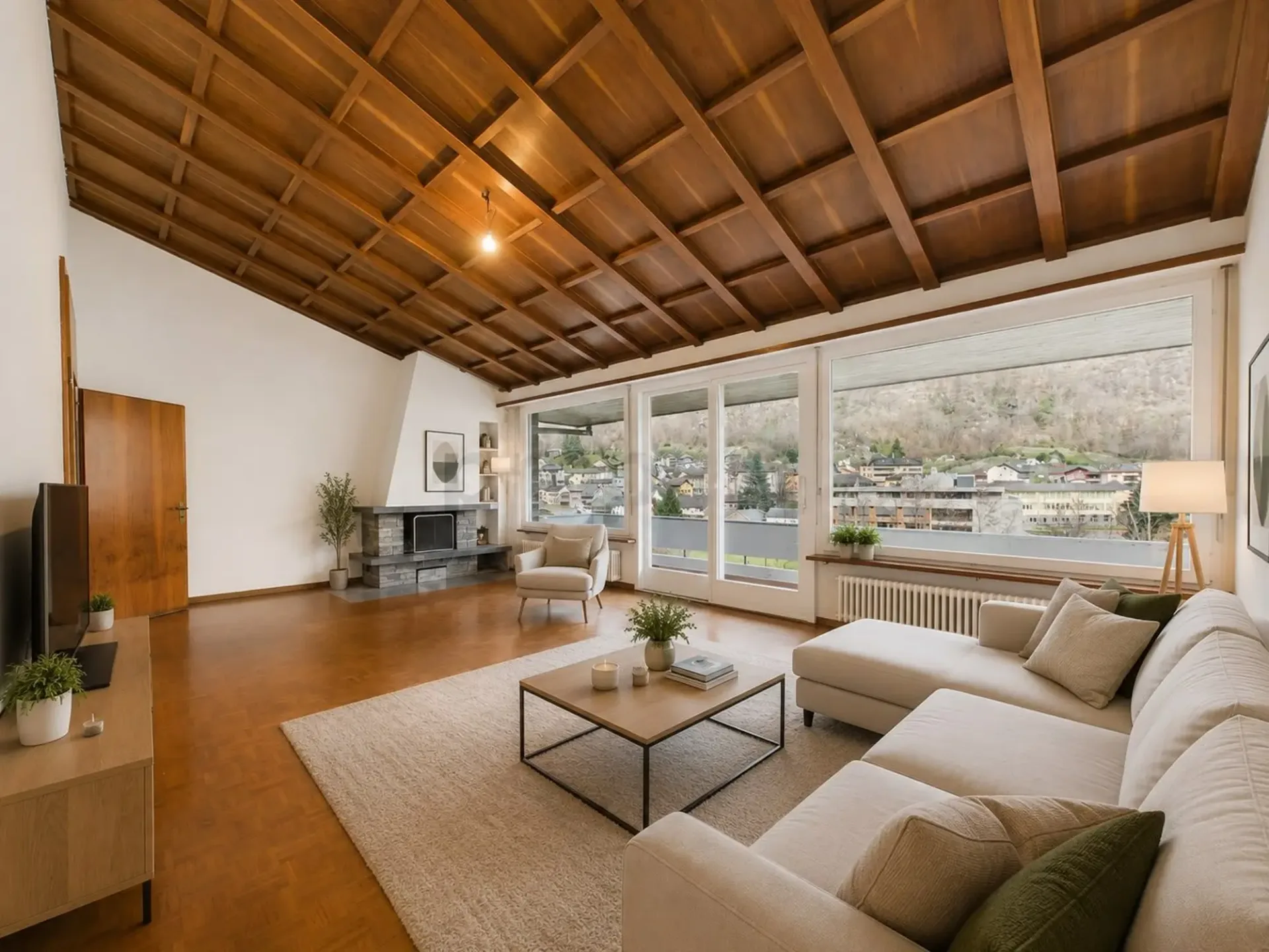 Helles Apartment in einer Doppelhaushälfte mit 8 Räumen und großem Garten in Giornico