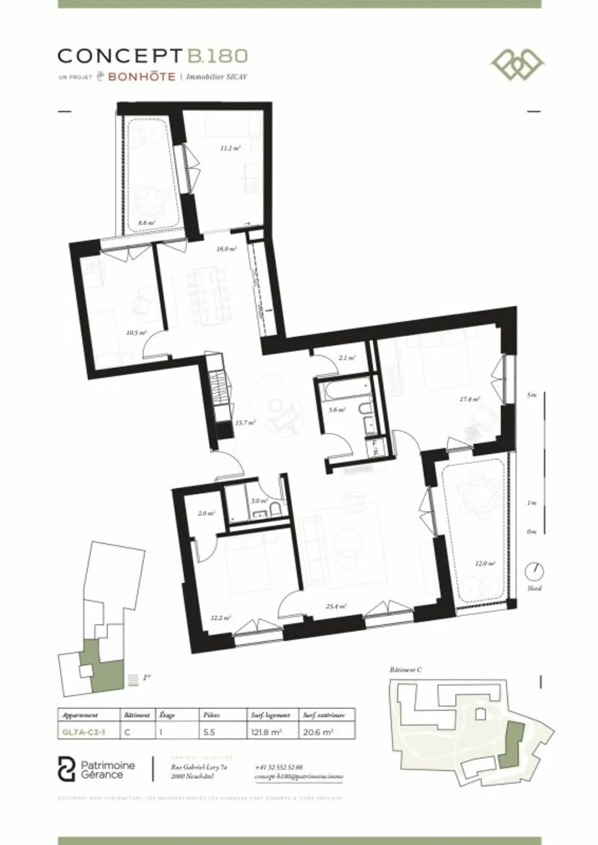 Entdecken Sie Concept B.180 - Neuwertiges 5.5-Zimmer-Apartment