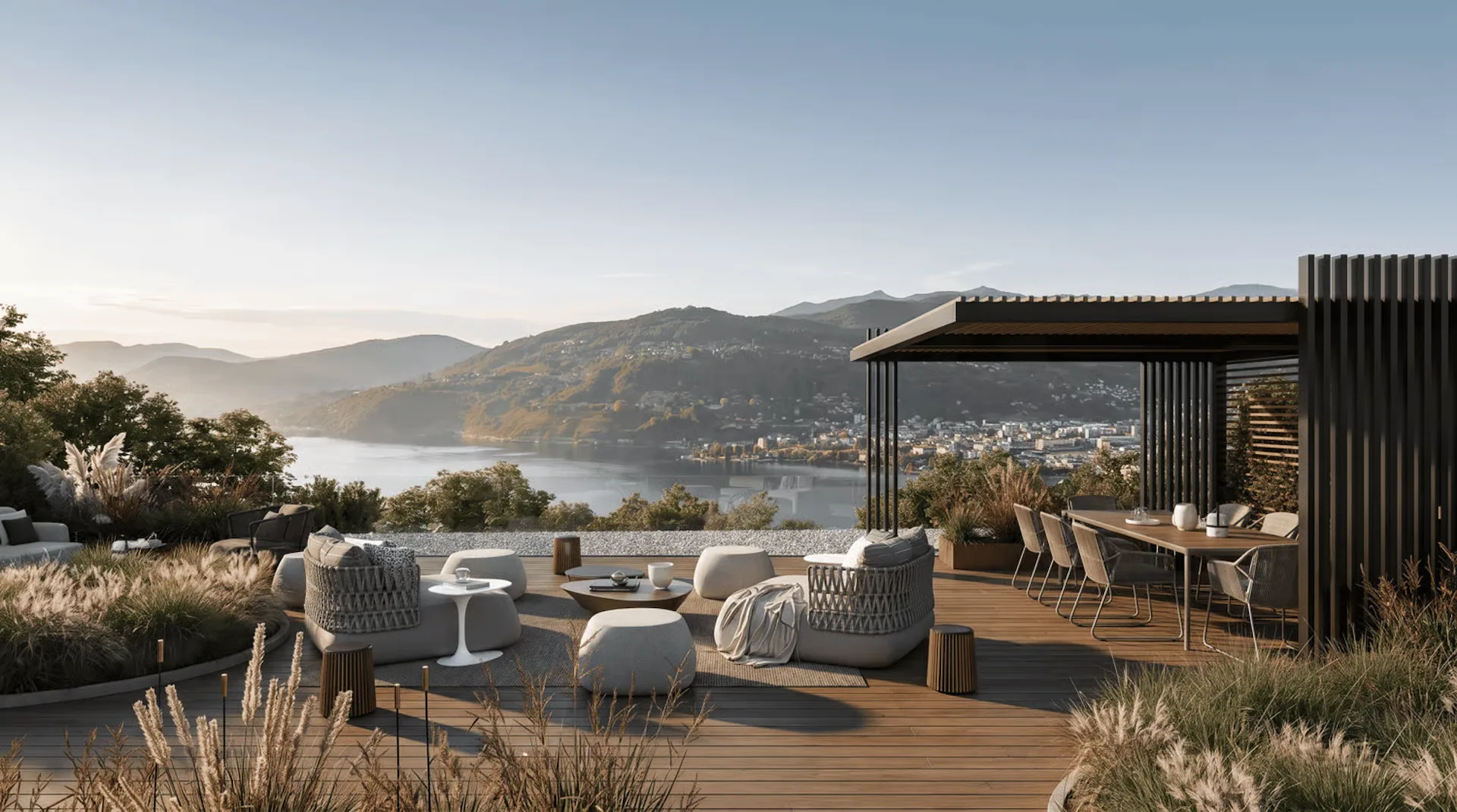 MONTAGNOLA - LUXURY PENTHOUSE WITH LAKE VIEW AND ROOFTOP