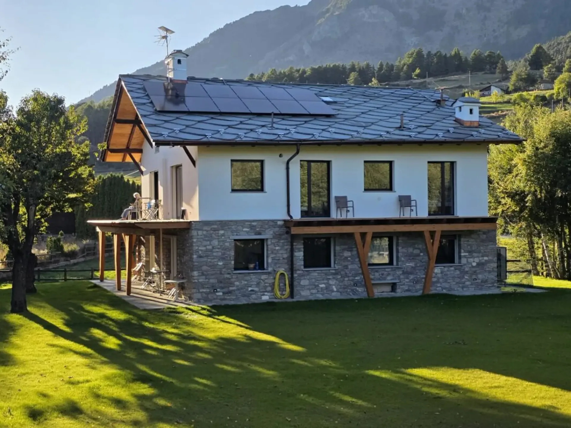 Urlaub in Valle d'Aosta: 3,5 Zimmer mit Garten und Naturblick