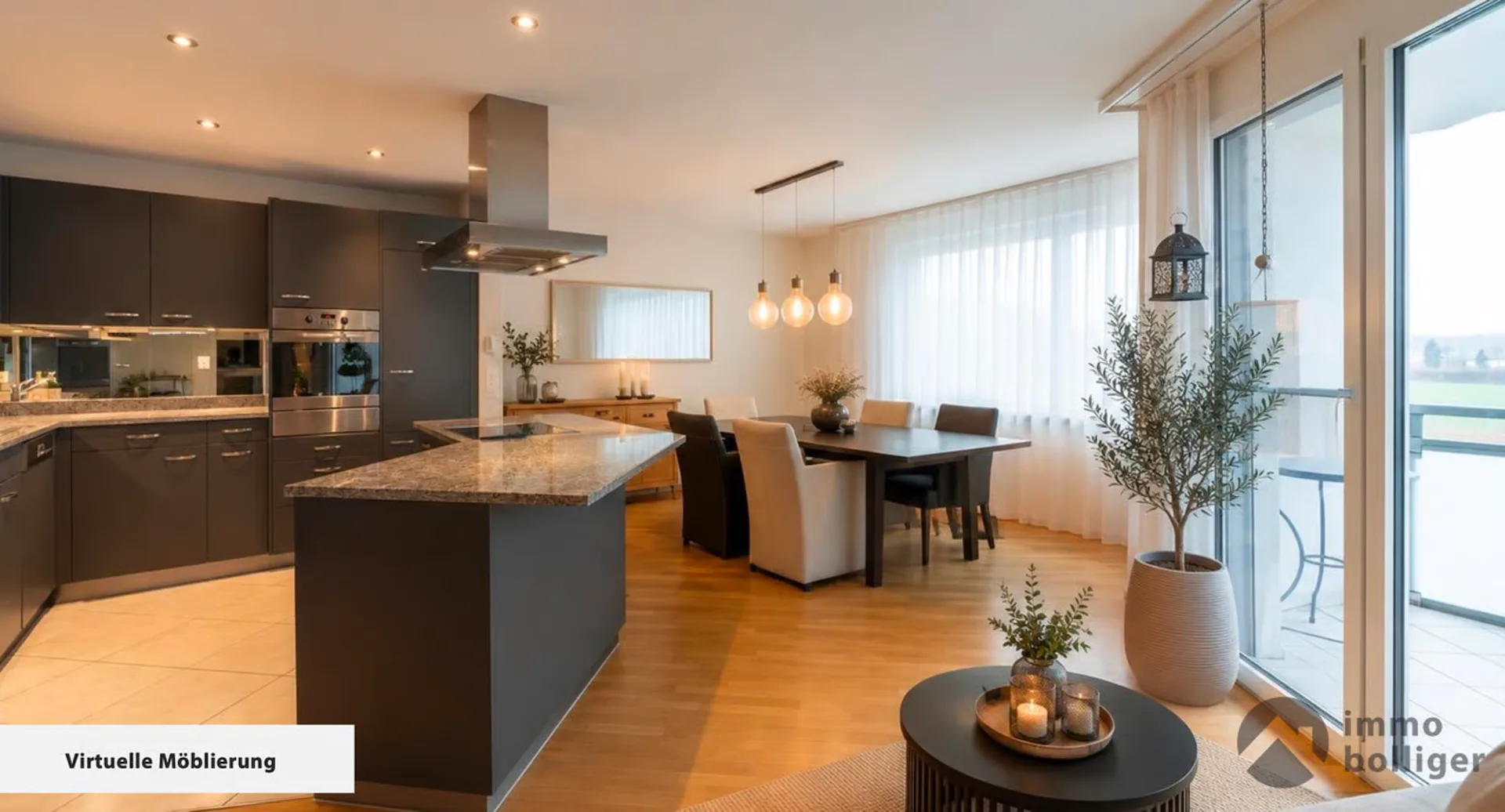 Stadtnahes Unikat - Oktagon mit Balkon und Garten