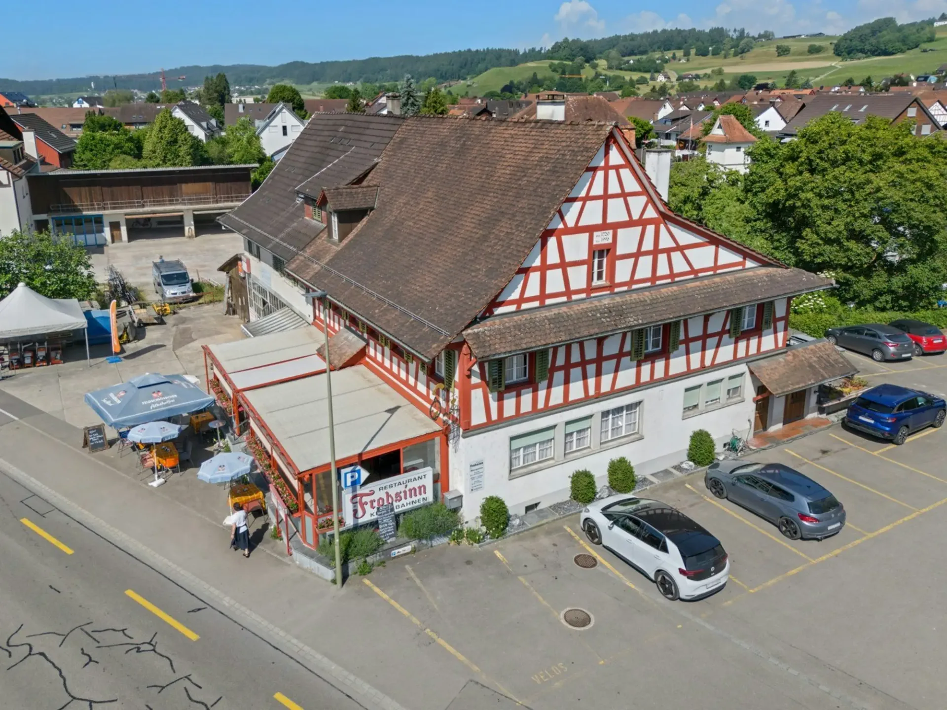 Frohsinn, Rafz: Vermietetes Restaurant im Dorfzentrum