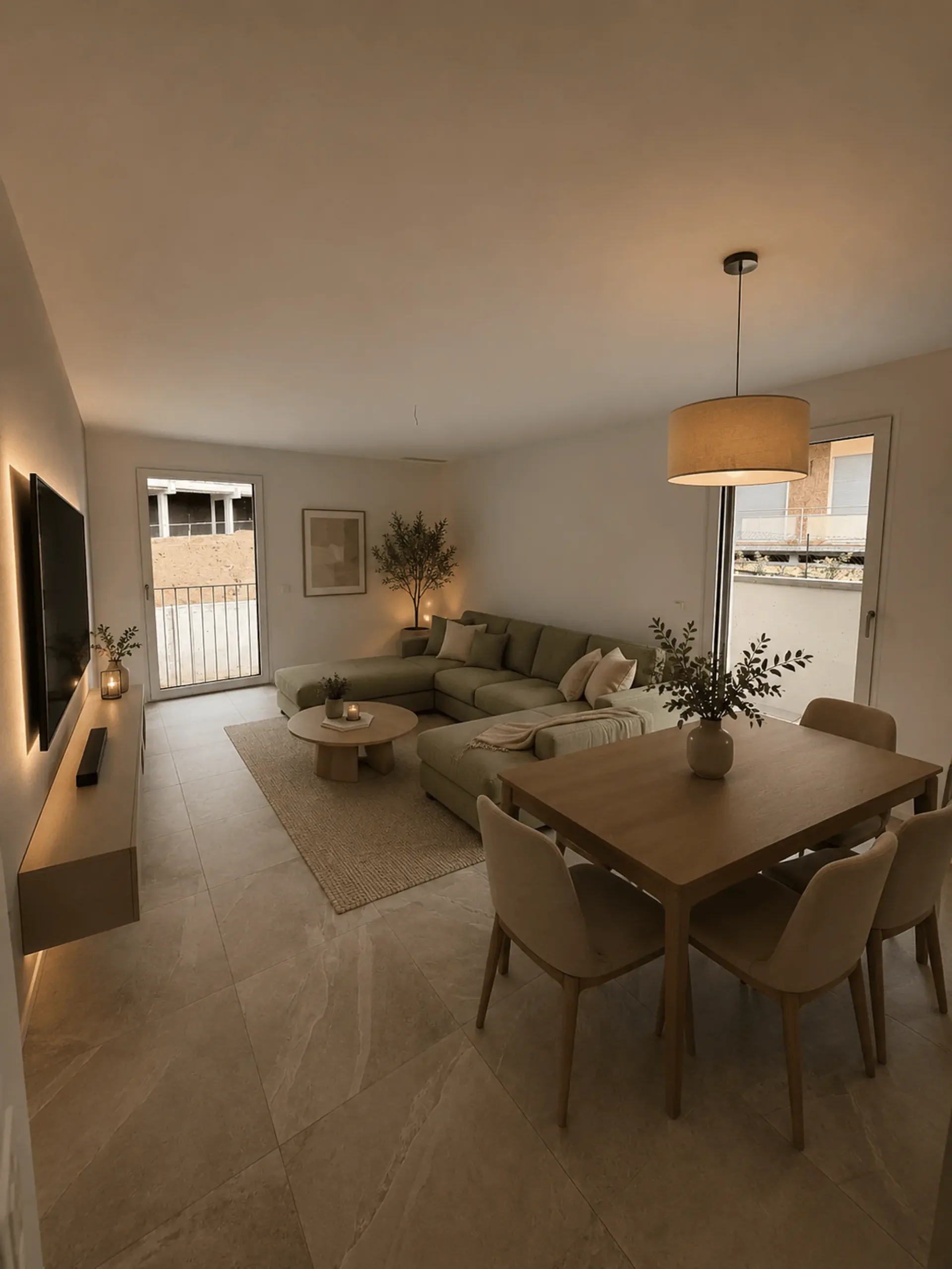 Klimaanlage, modernes 2.5-Zimmer-Appartement in neuer Bauweise in Agno