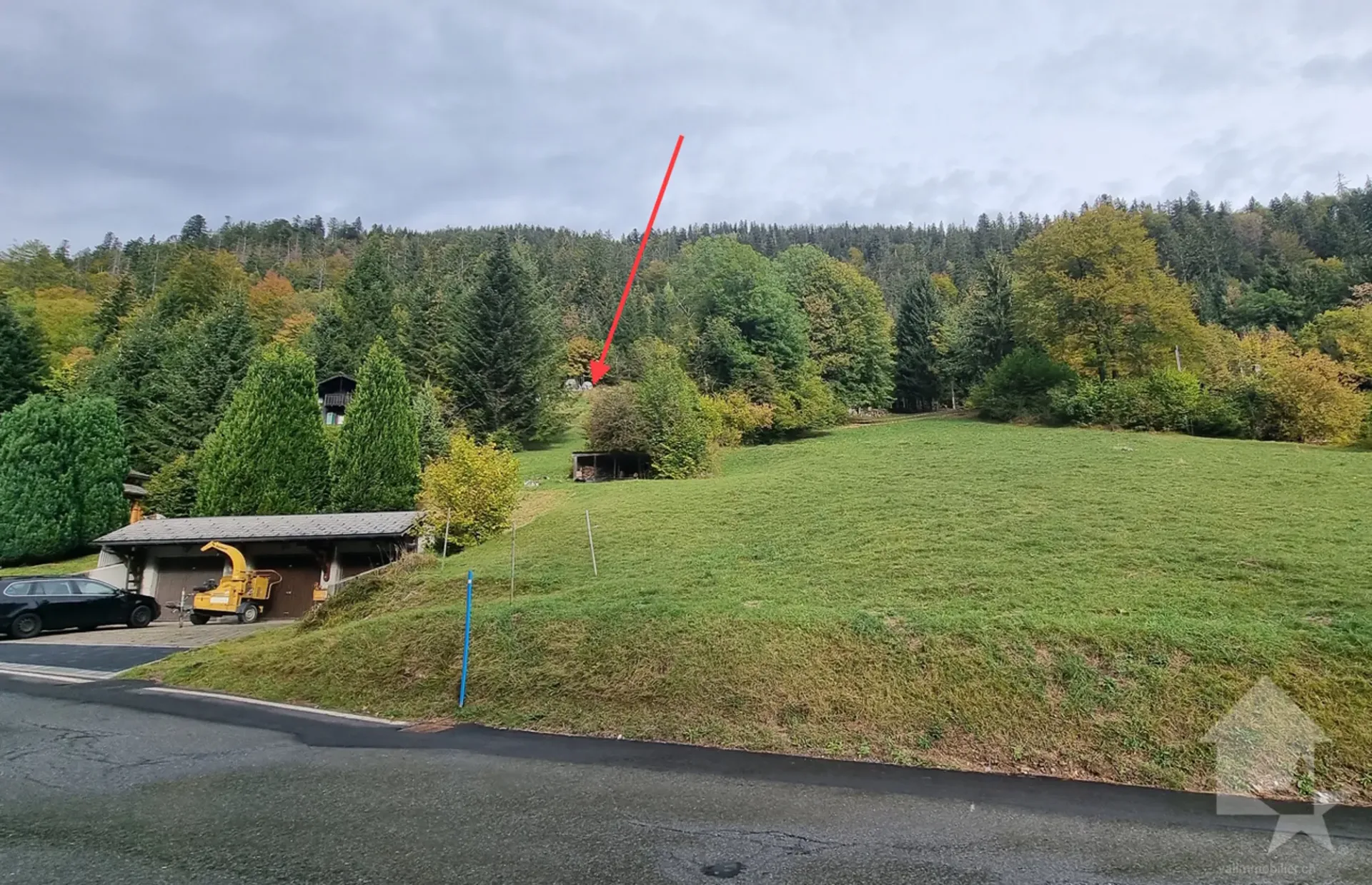 Torgon, Baugrundstück mit BauGenehmigung