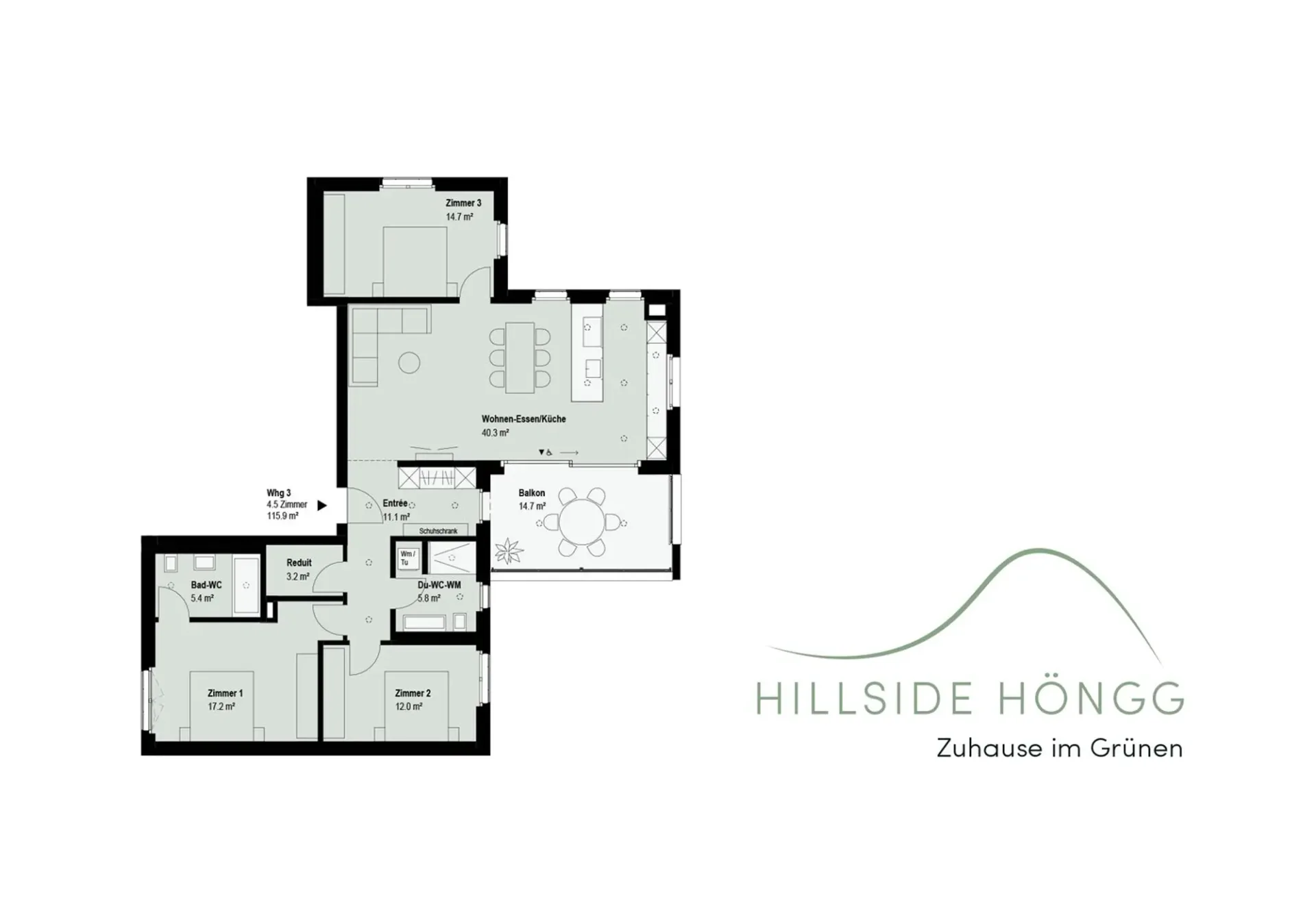 Neubau: 4.5 Zimmer Etagenwohnung in Höngg