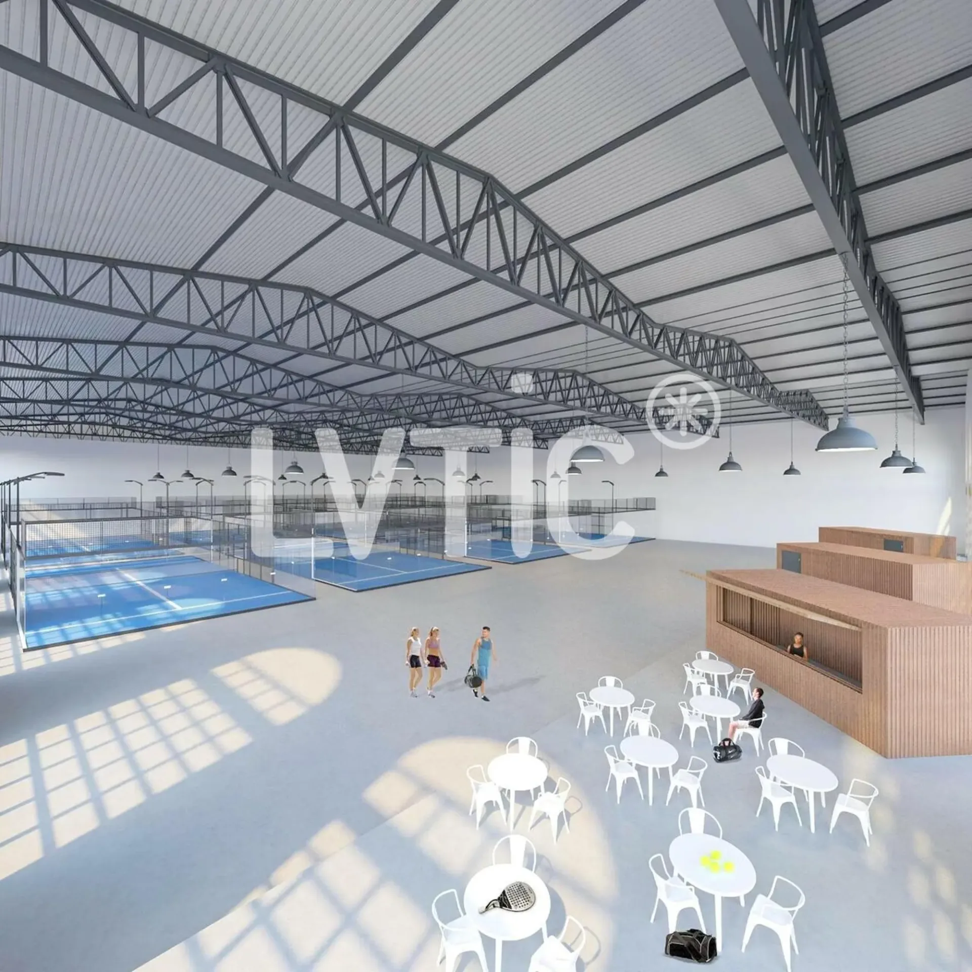 Sporthalle von 3000 m2 zur Miete in Yvonand