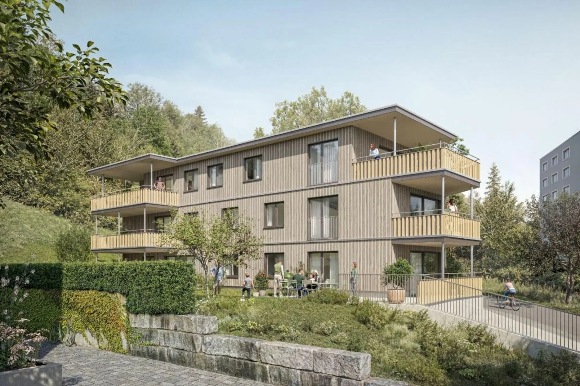 NEUBAU - Moderne 4.5-Zimmer-Wohnung im Obergeschoss an idyllischer Lage