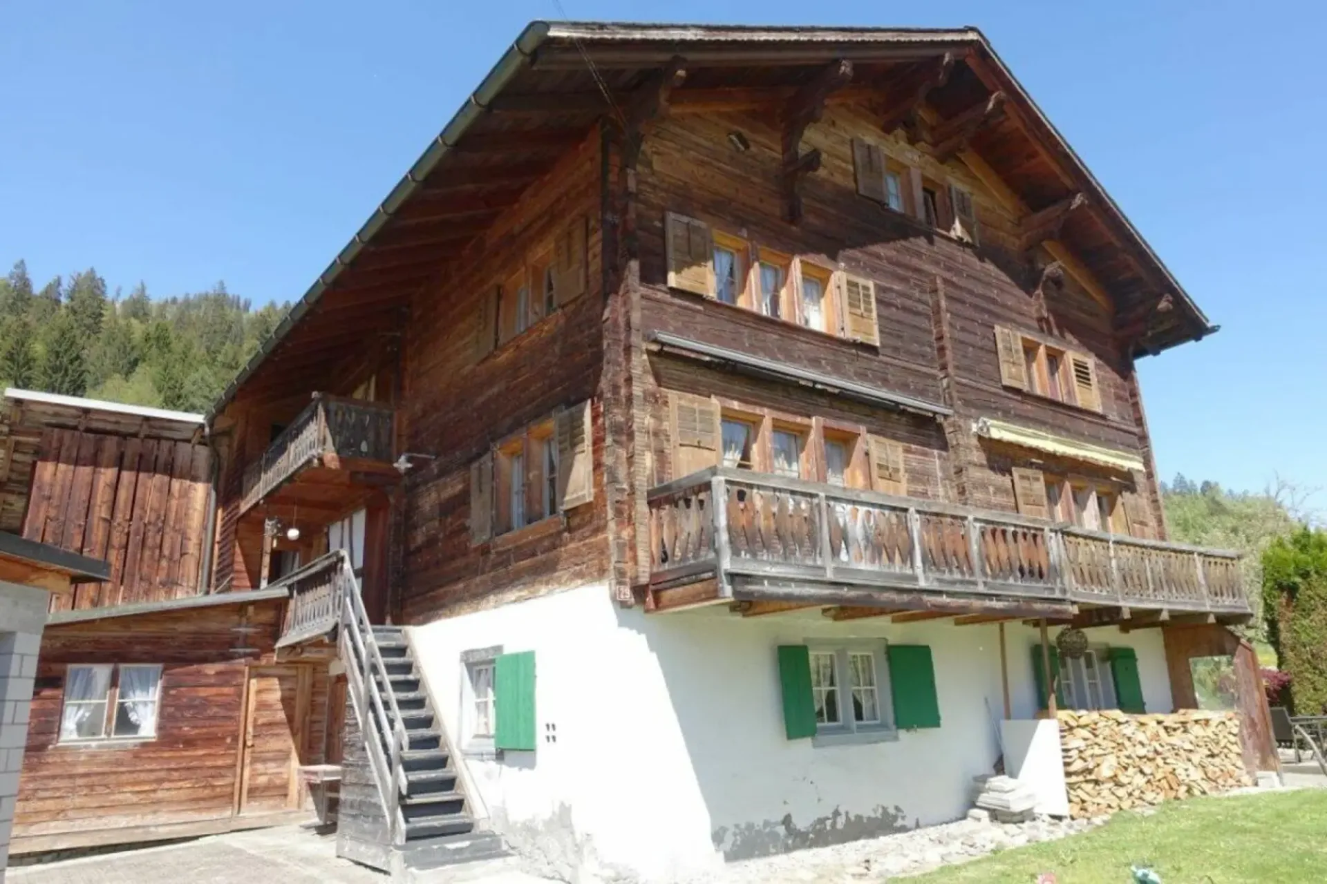 Haushälfte mit grossem Umschwung in Schluein