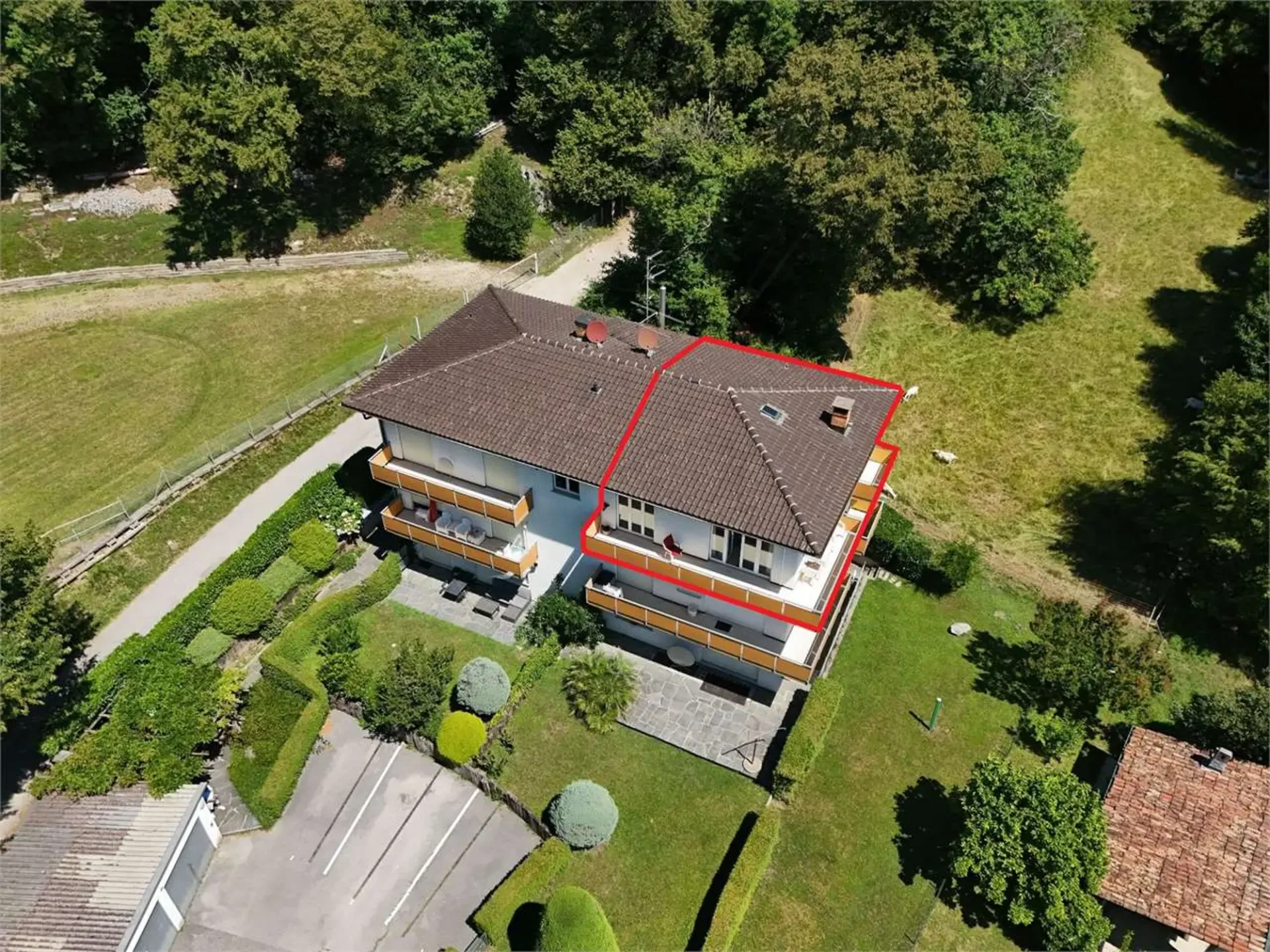 Dachwohnung 3.5 Zimmer in Carona - auch als Zweitwohnsitz