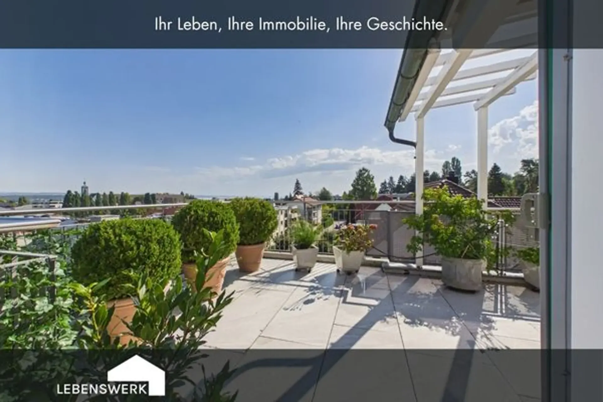 Au sommet de la maison avec vue sur Kreuzlingen jusqu'au lac de Constance, Kreuzli