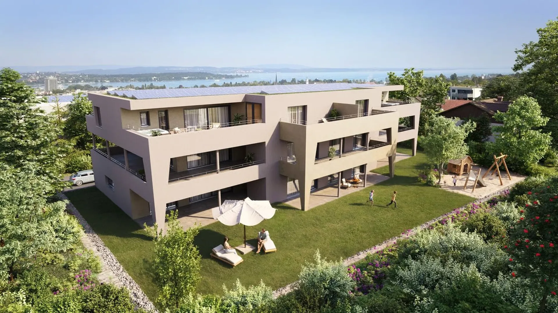 moderne 4.5 Zimmerwohnung im Erdgeschoss mit grosszügigem Sitzplatz