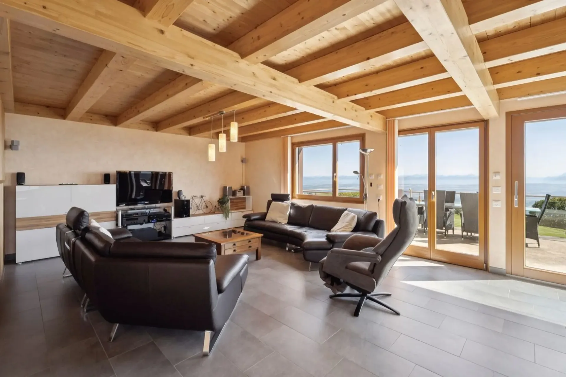 Chalet en ossature bois avec vue panoramique époustouflante
