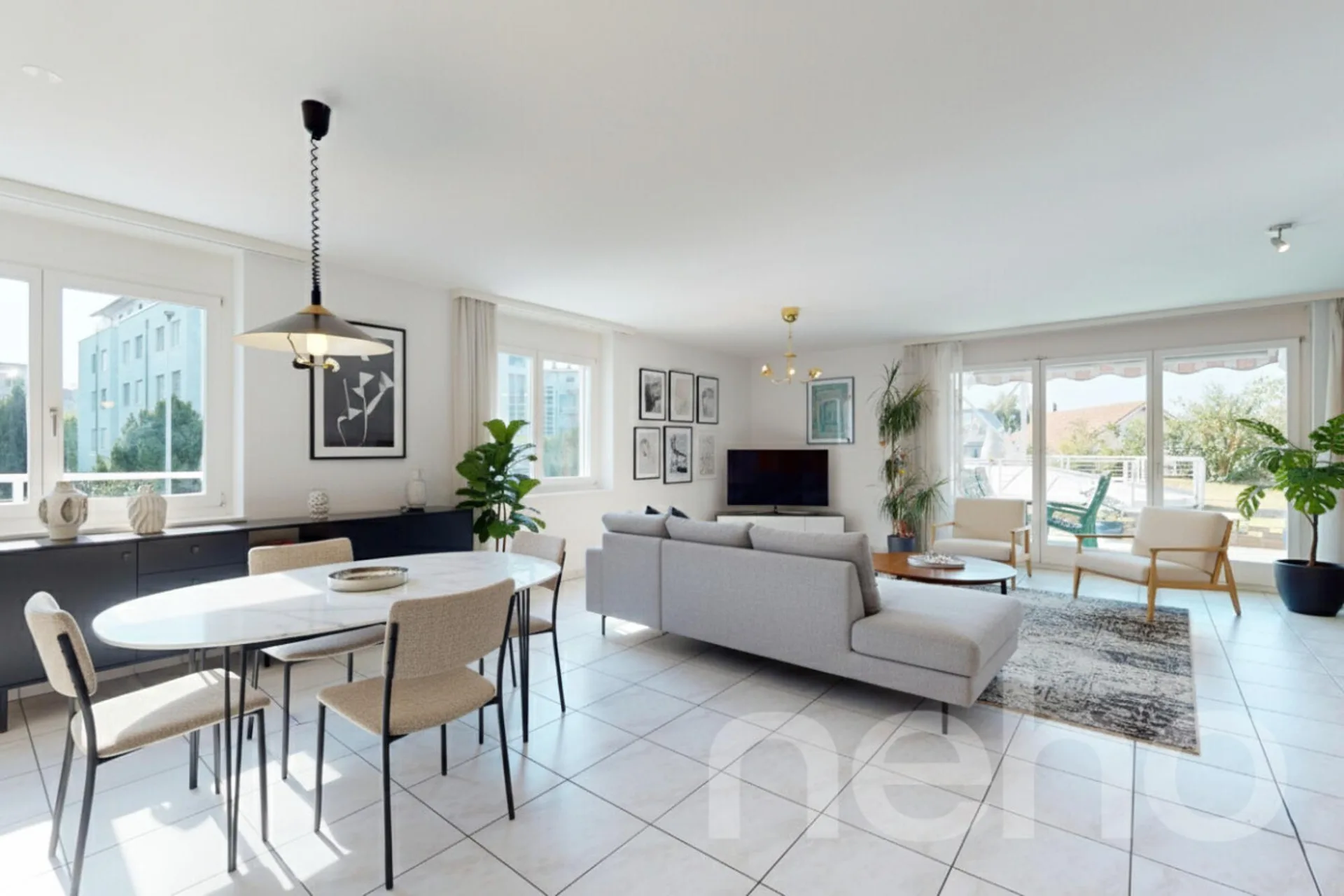 Confort, lumière et jardin privé ? superbe duplex à Morat