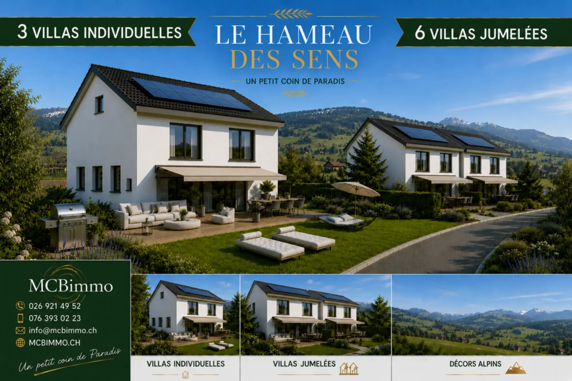 Wir eröffnen die Baustelle für 9 Villen mit Panoramablick, 3 individuelle und 2*3 Doppelhaushälften