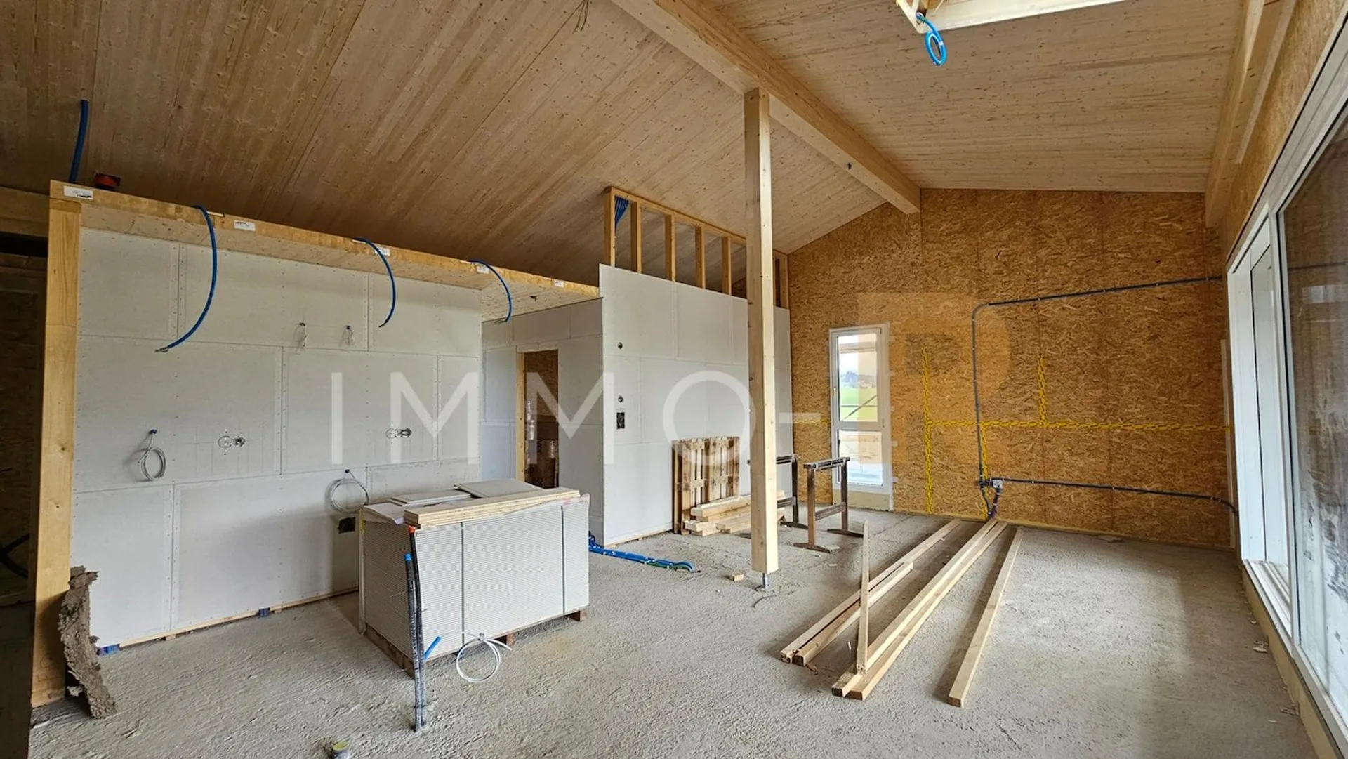 New semi-detached villas 5.5 rooms with garden
