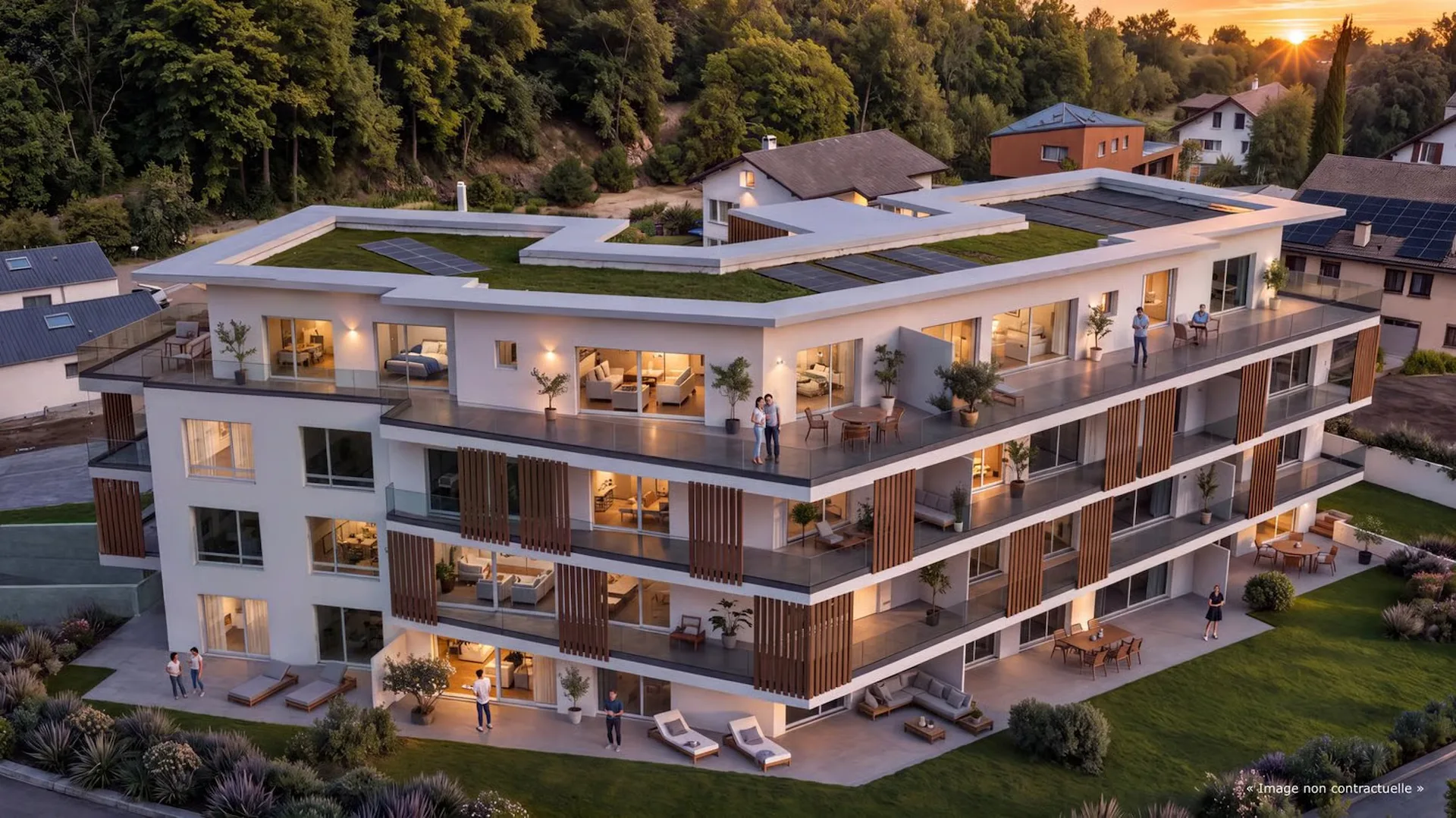 Dachgeschosswohnung mit 4.5 Zimmern, Terrasse und Garten